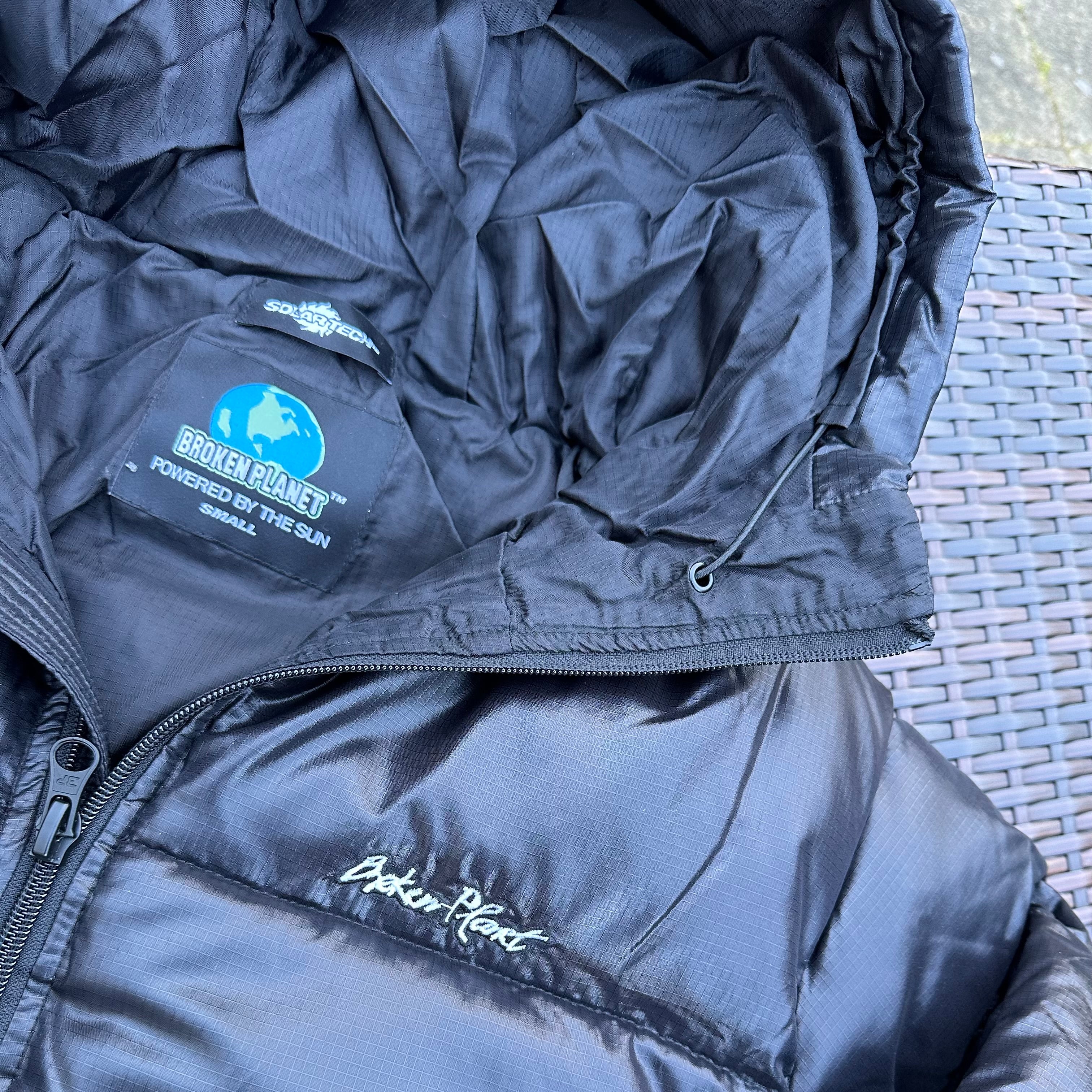 Broken Planet Black Puffer Jacket - Image 2
