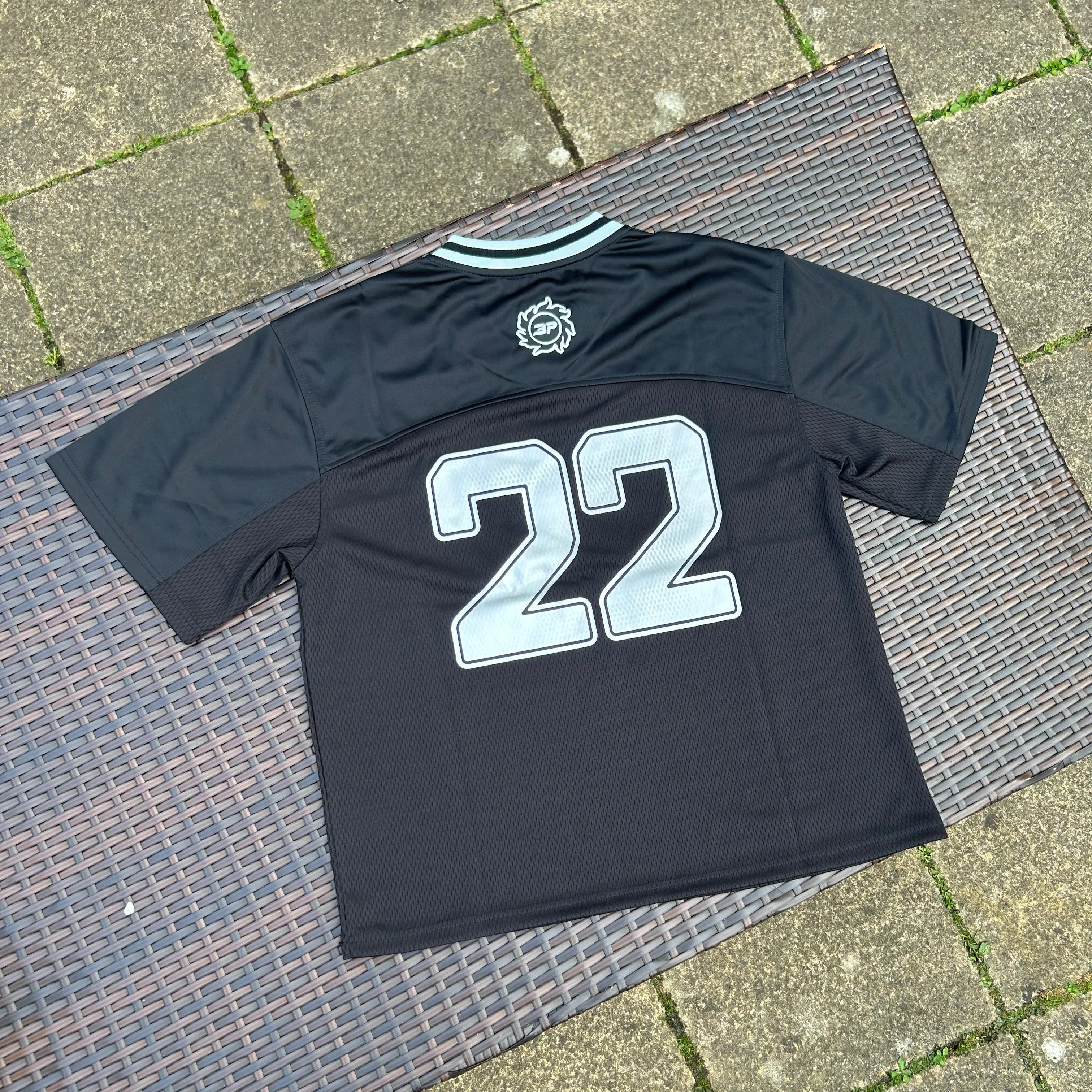 Broken Planet Black/Silver Football Jersey - Image 3