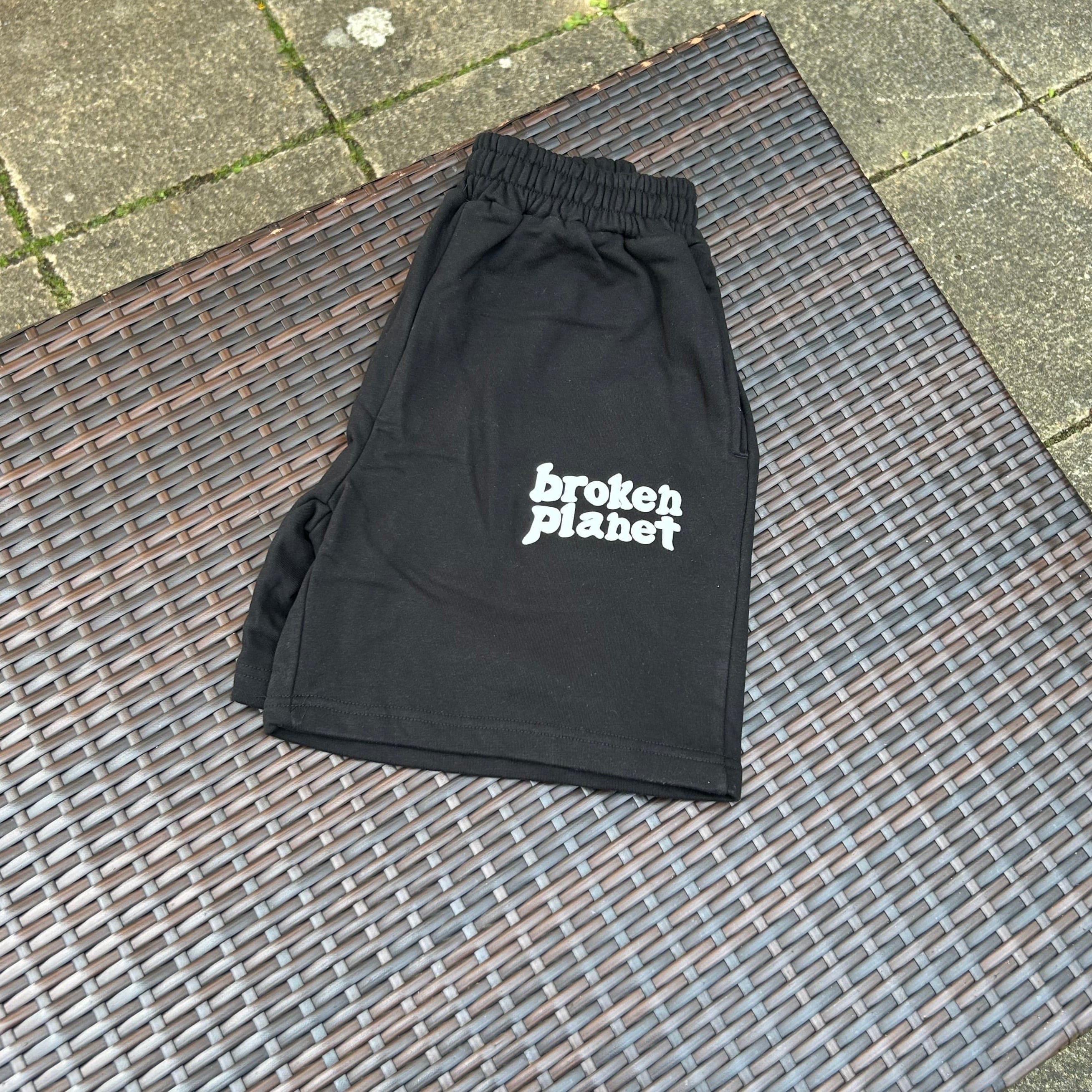 Broken Planet Black/White Shorts - Image 2