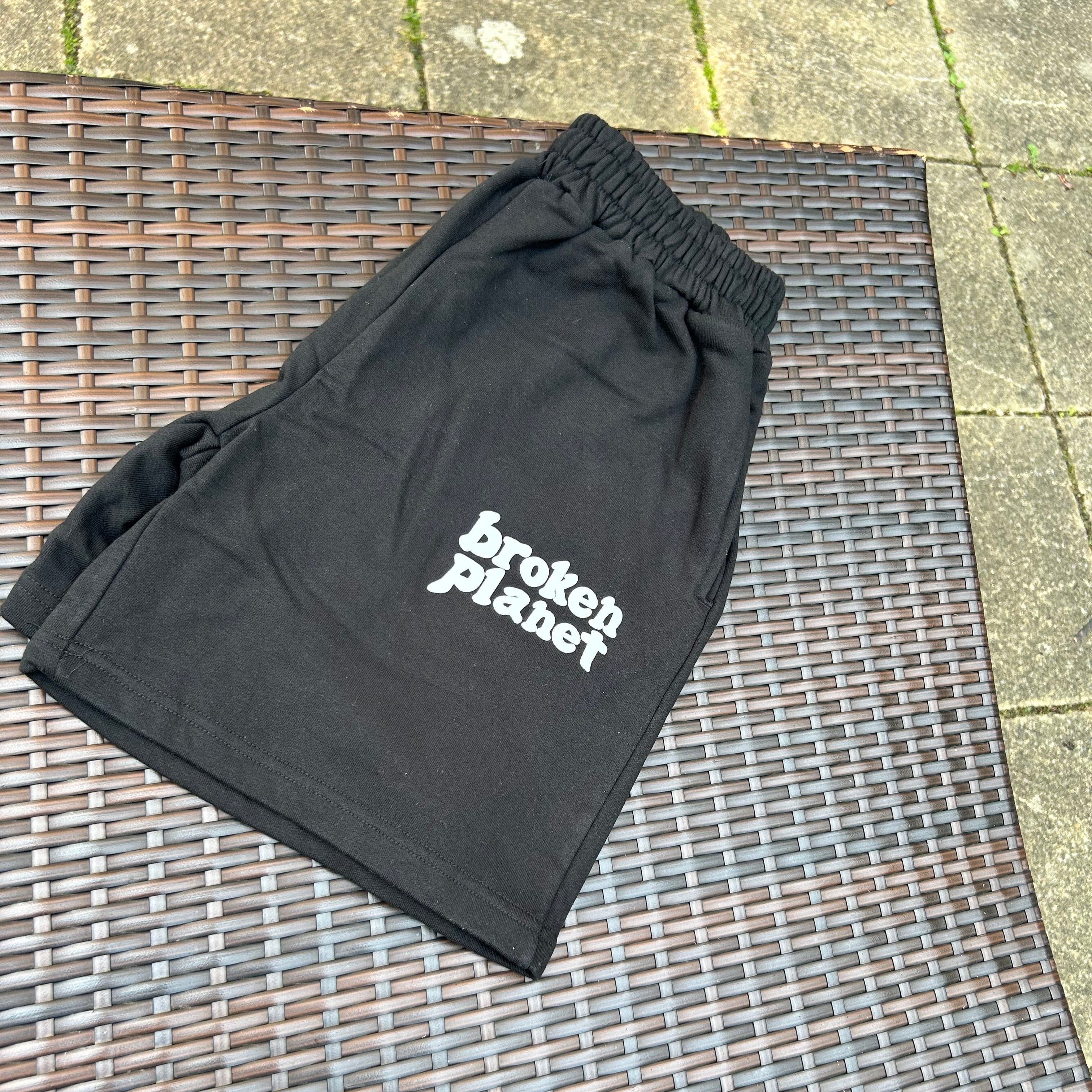 Broken Planet Black/White Shorts - Image 3