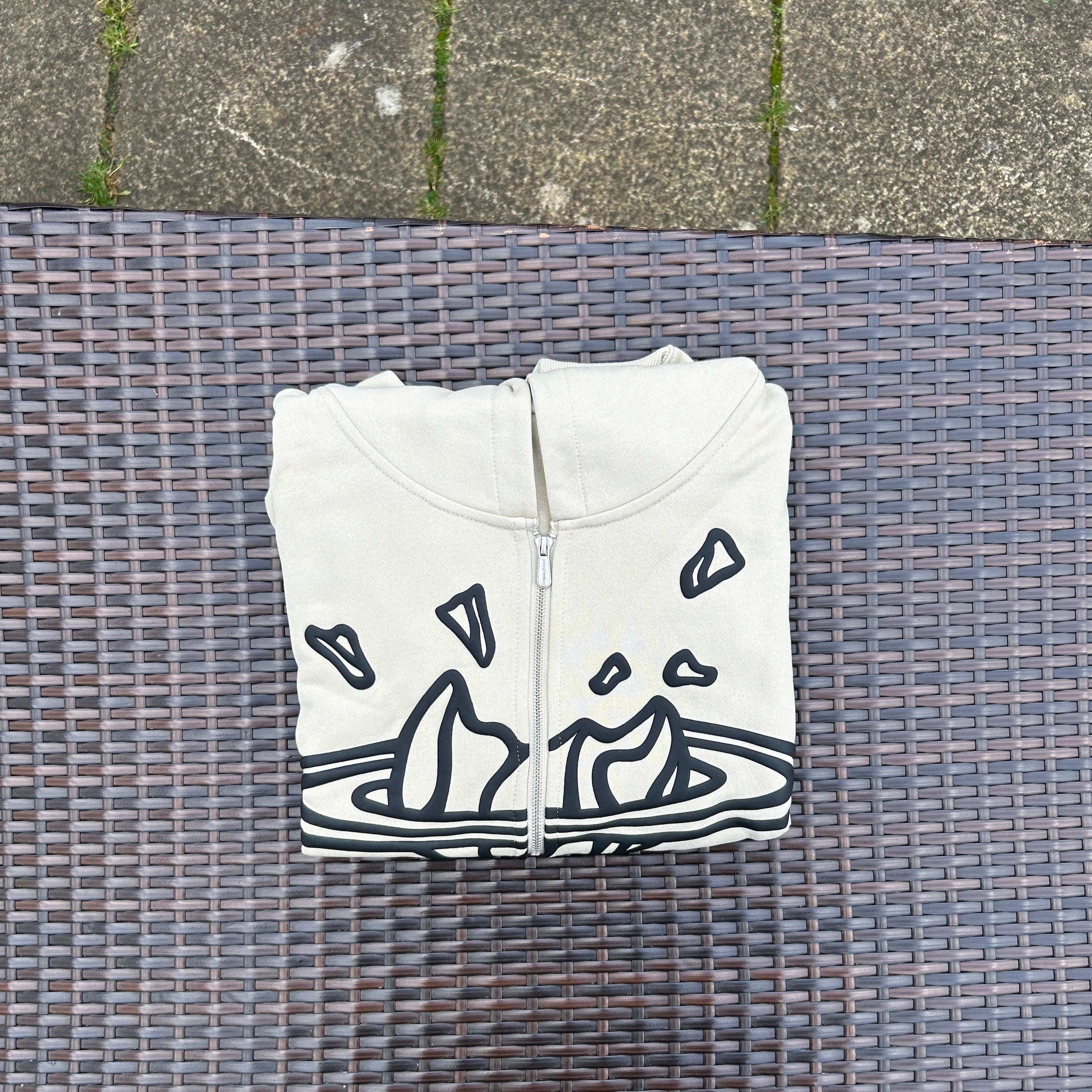 Broken Planet "Bone White" Zip-Up Hoodie - Image 2