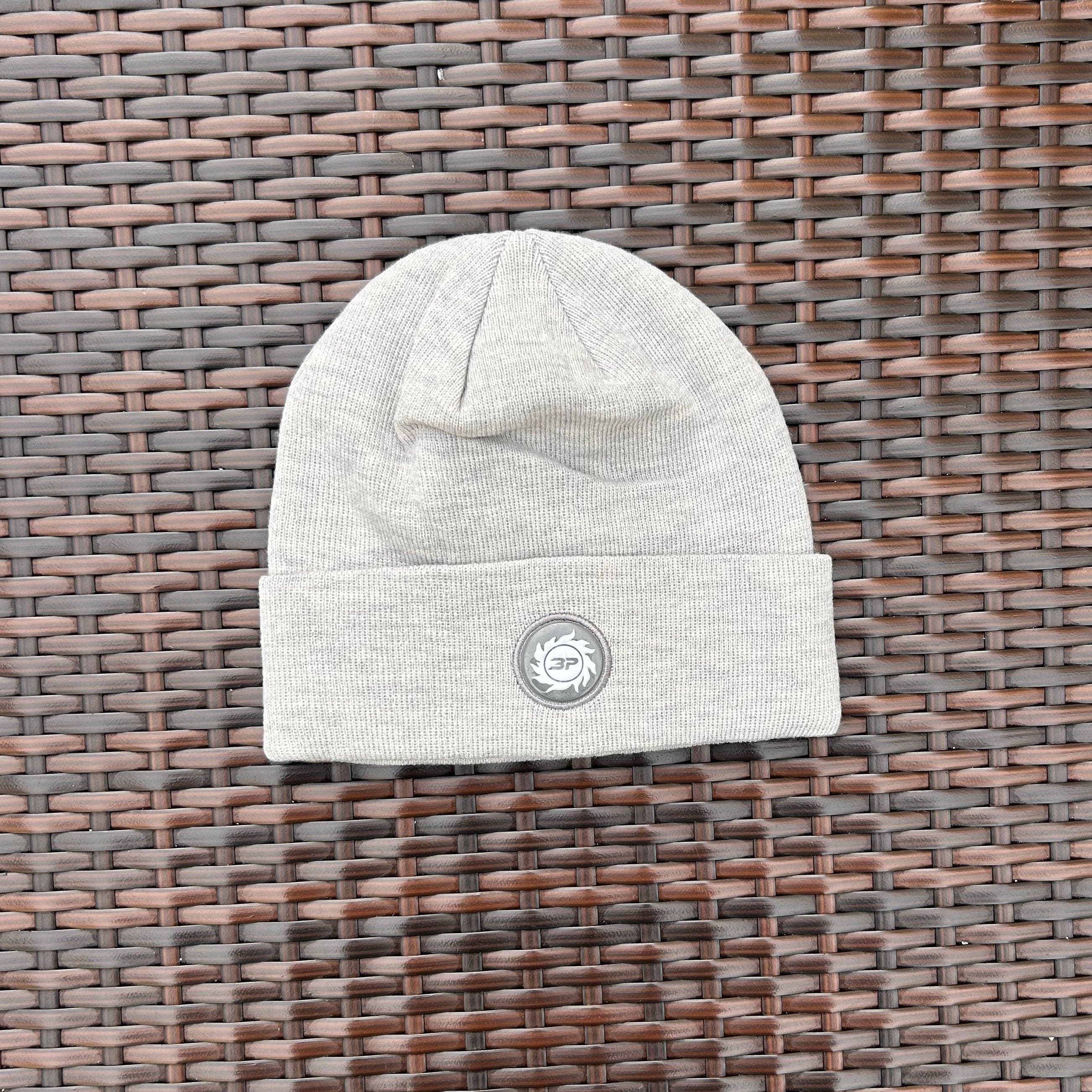 Broken Planet Fold Over Grey Beanie - Image 3