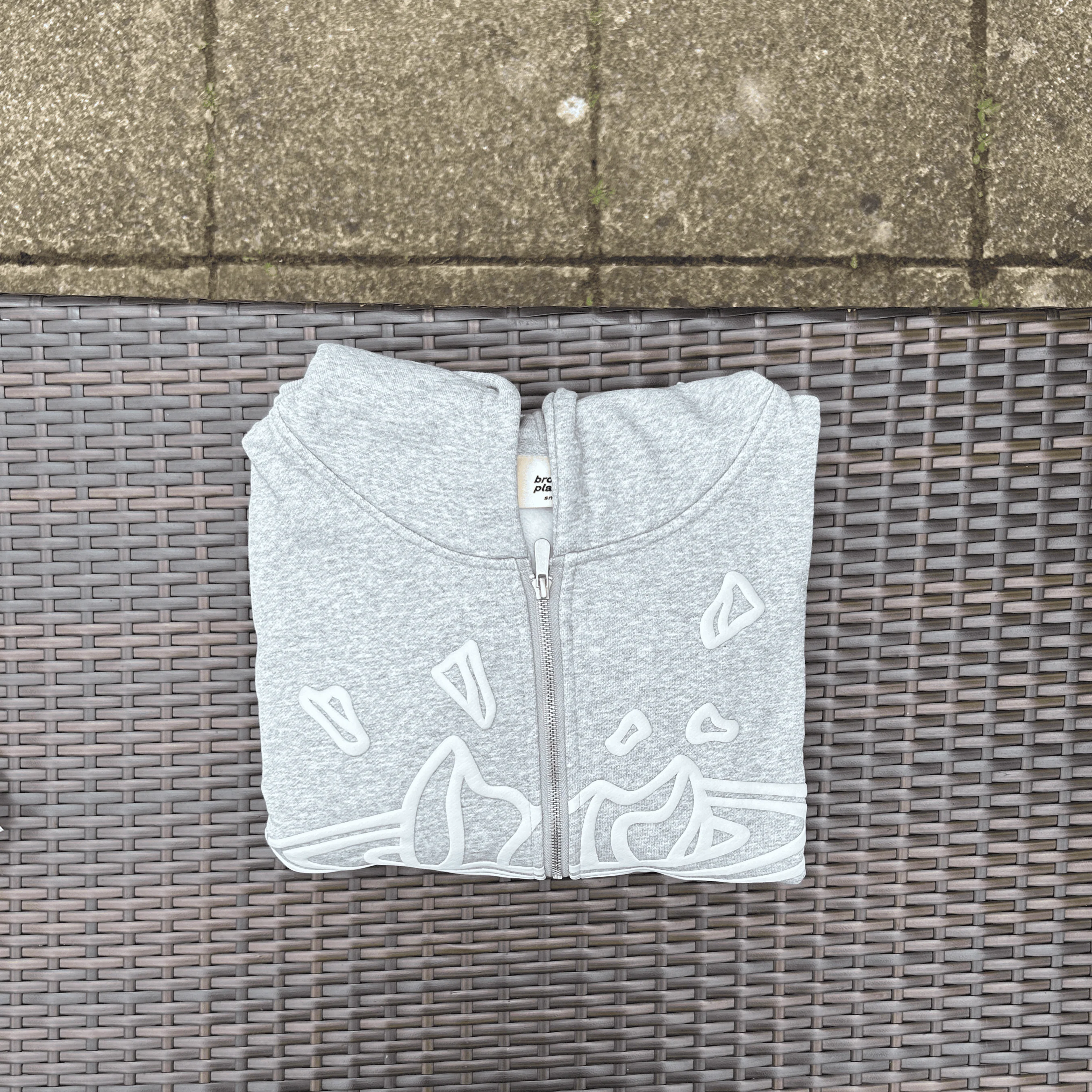 Broken Planet "Grey" Zip-Up Hoodie - Image 2