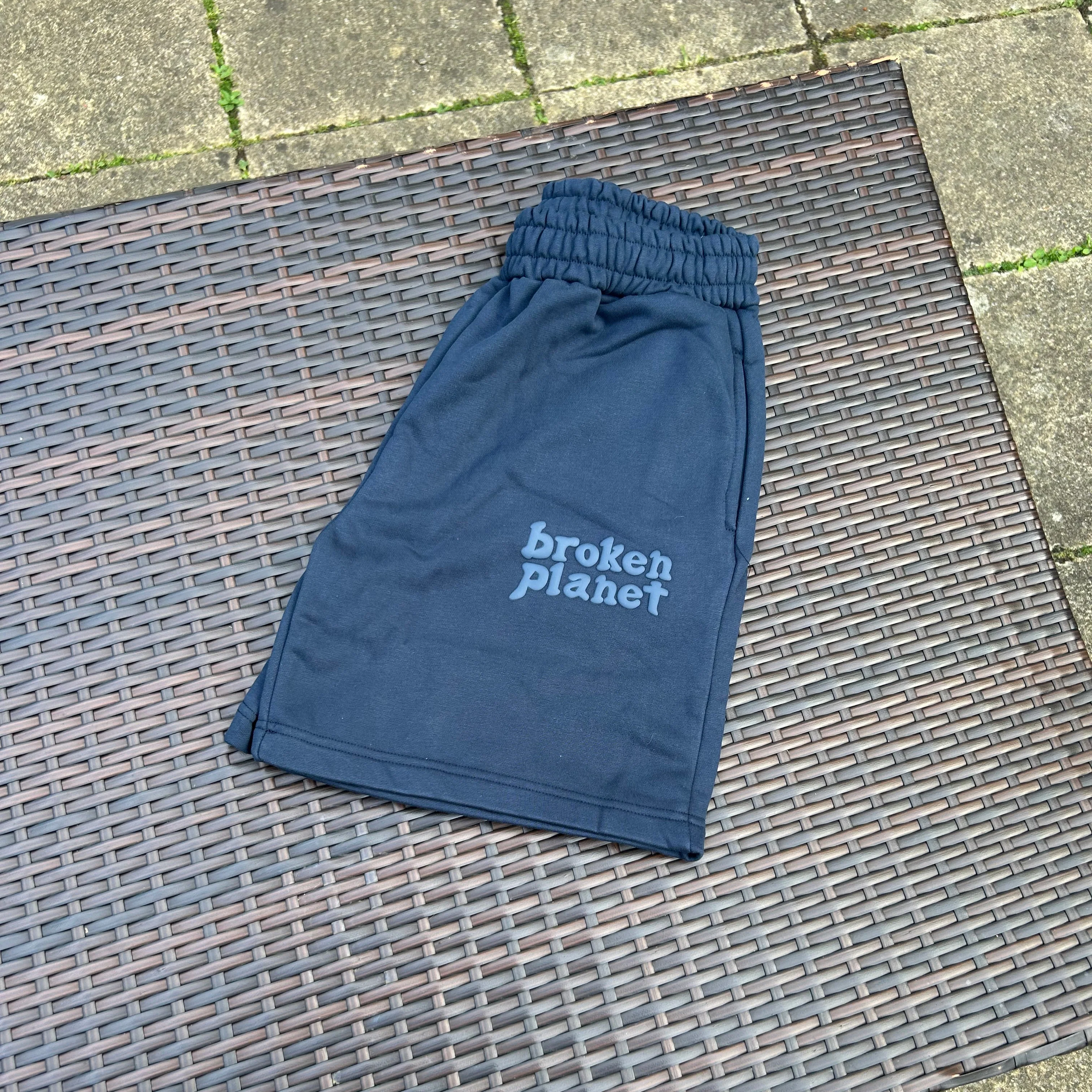 Broken Planet Navy Shorts - Image 3