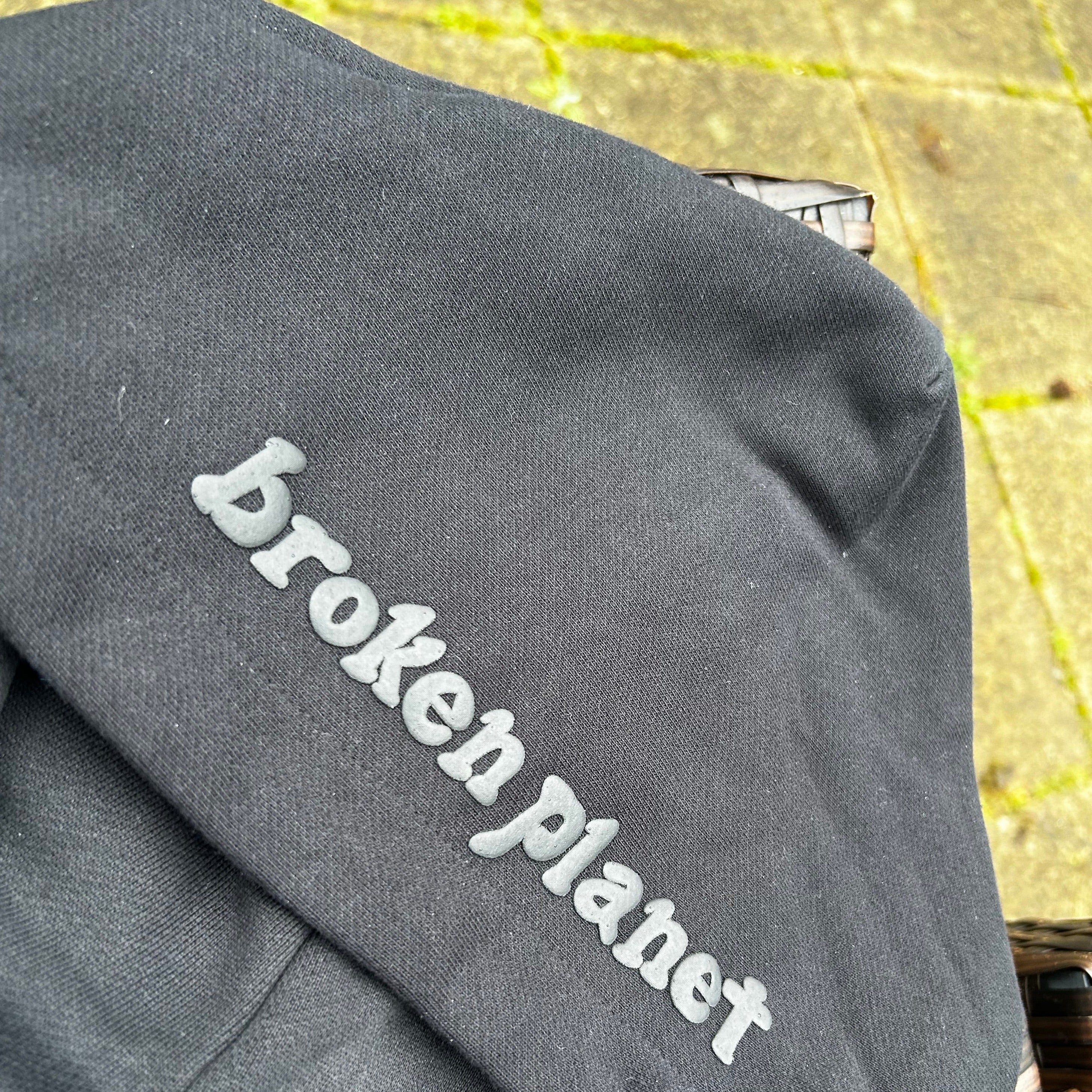 Broken Planet Triple Black Zip-Up Hoodie - Image 3