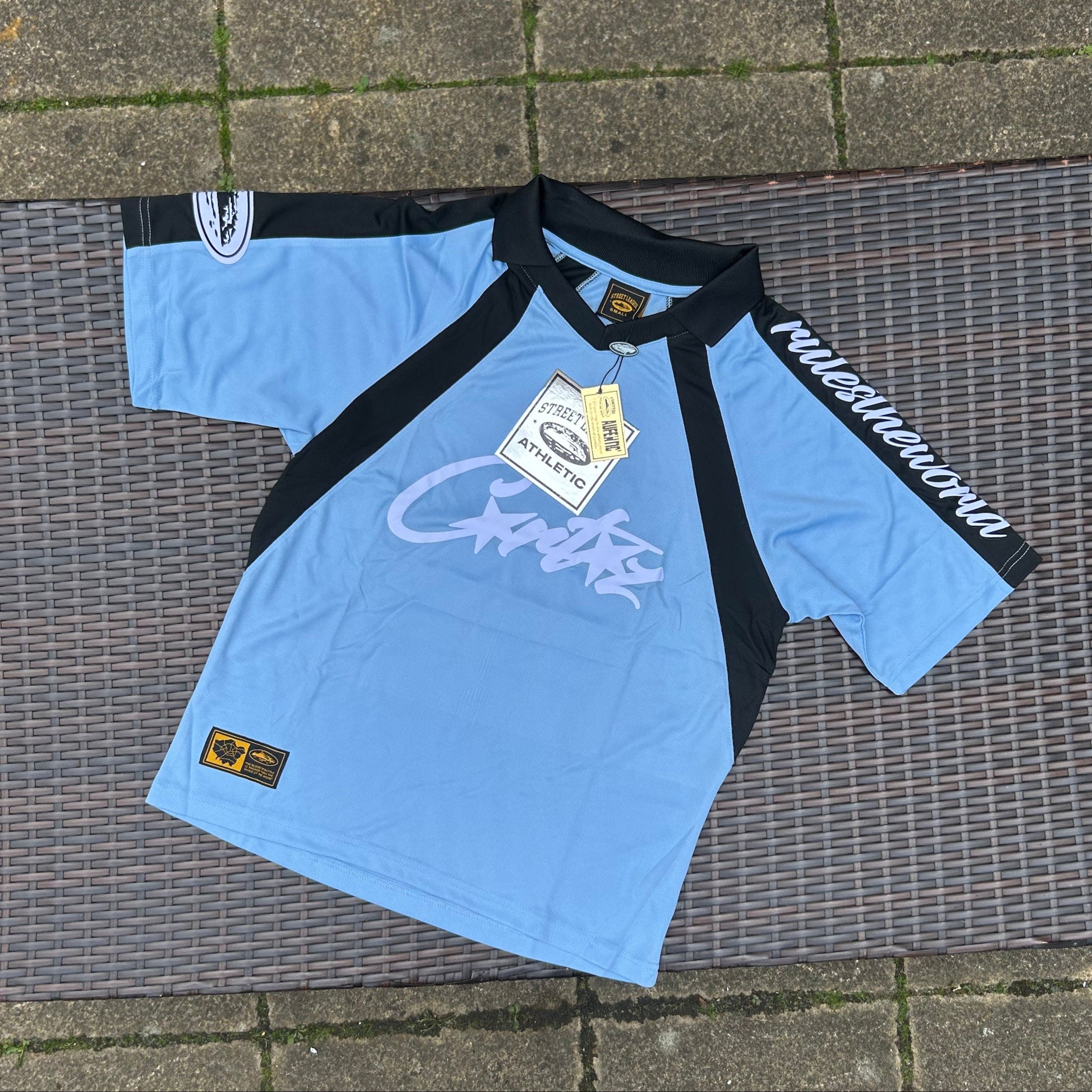 Corteiz Baby Blue RTW Allstarz Football Jersey - Image 2