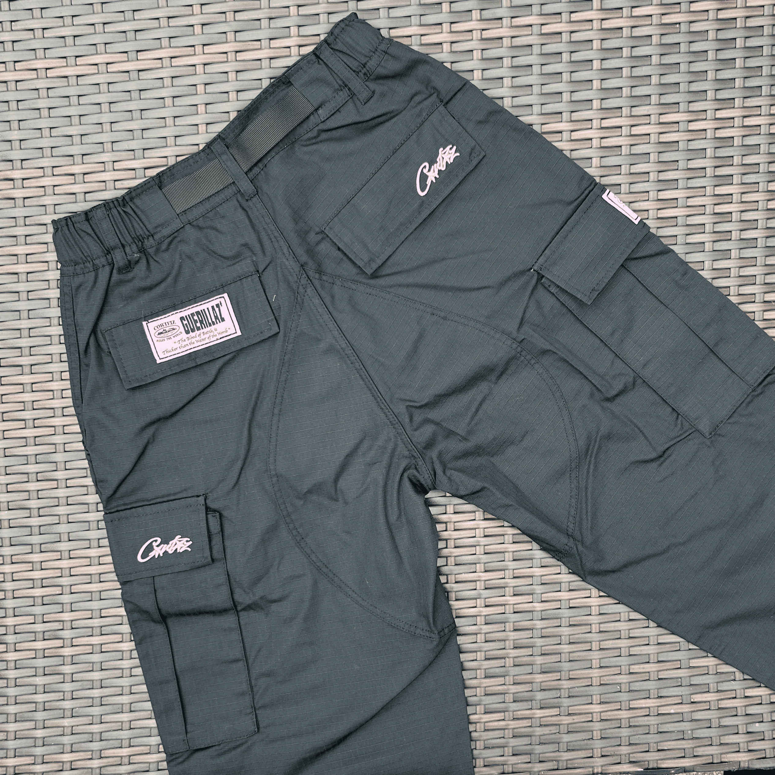 Corteiz Black/Pink Guerilla Cargos - Image 2