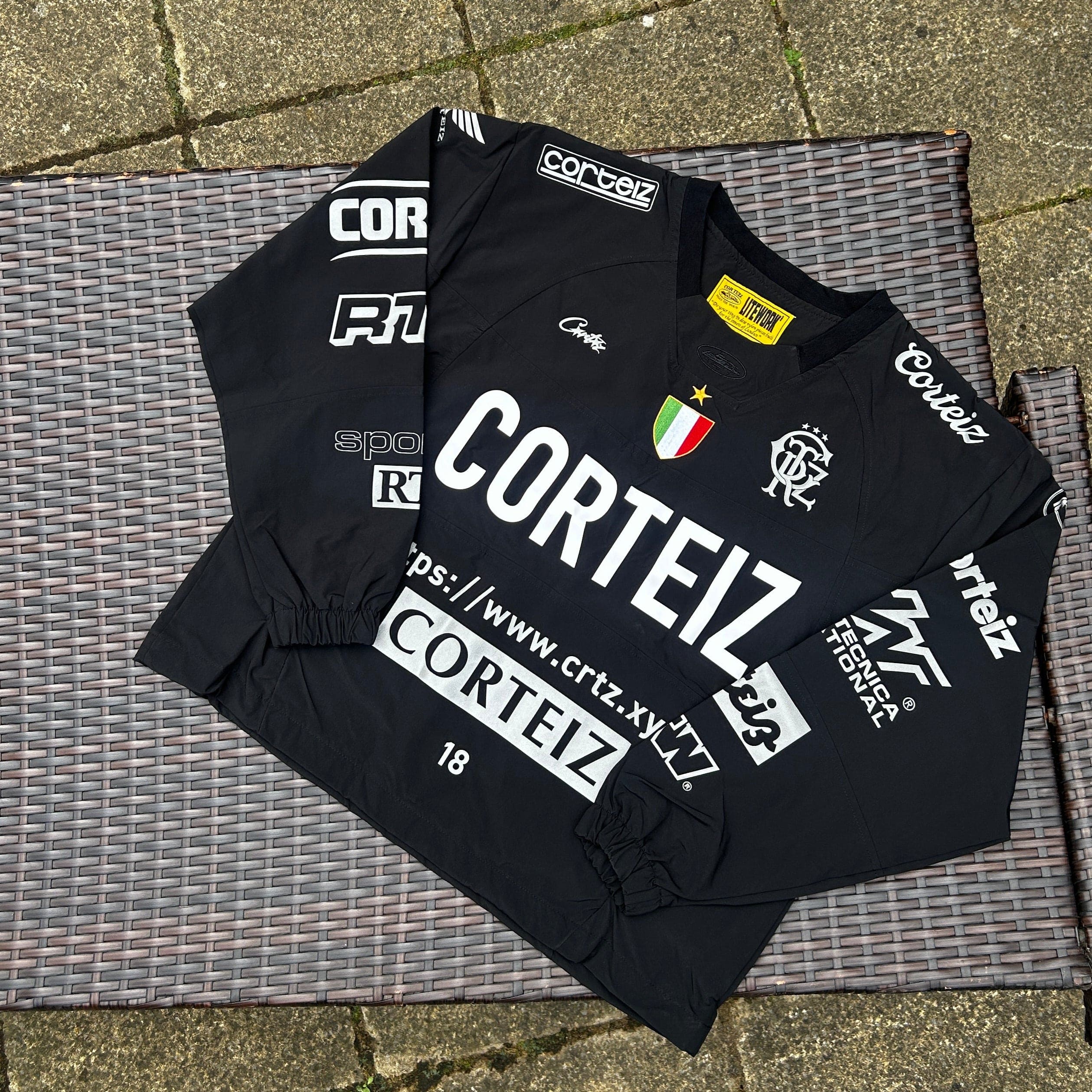 Corteiz Black "Sponsors" Training Pullover - Image 2