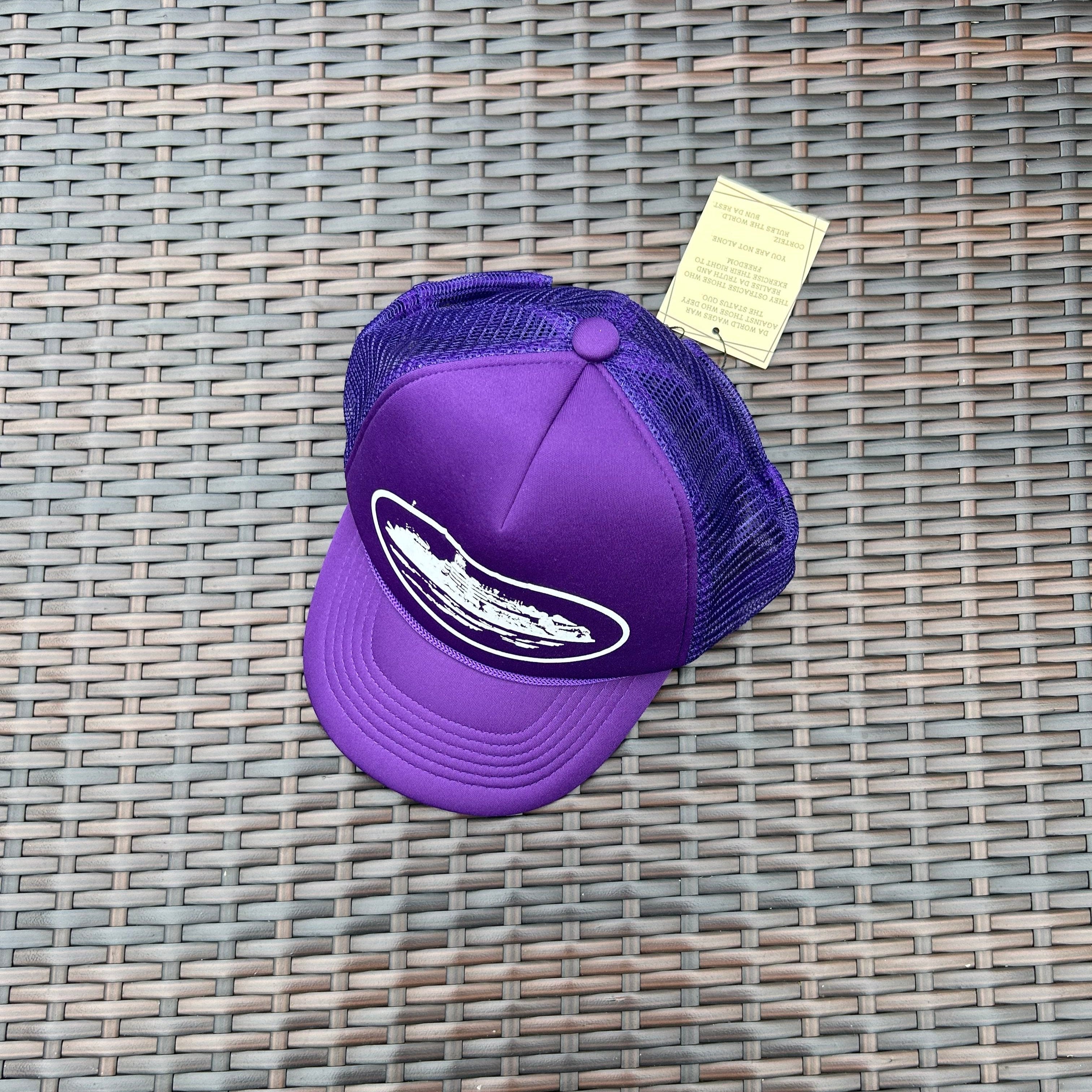 Corteiz Purple/White "Alcatraz" Trucker Hat - Image 2
