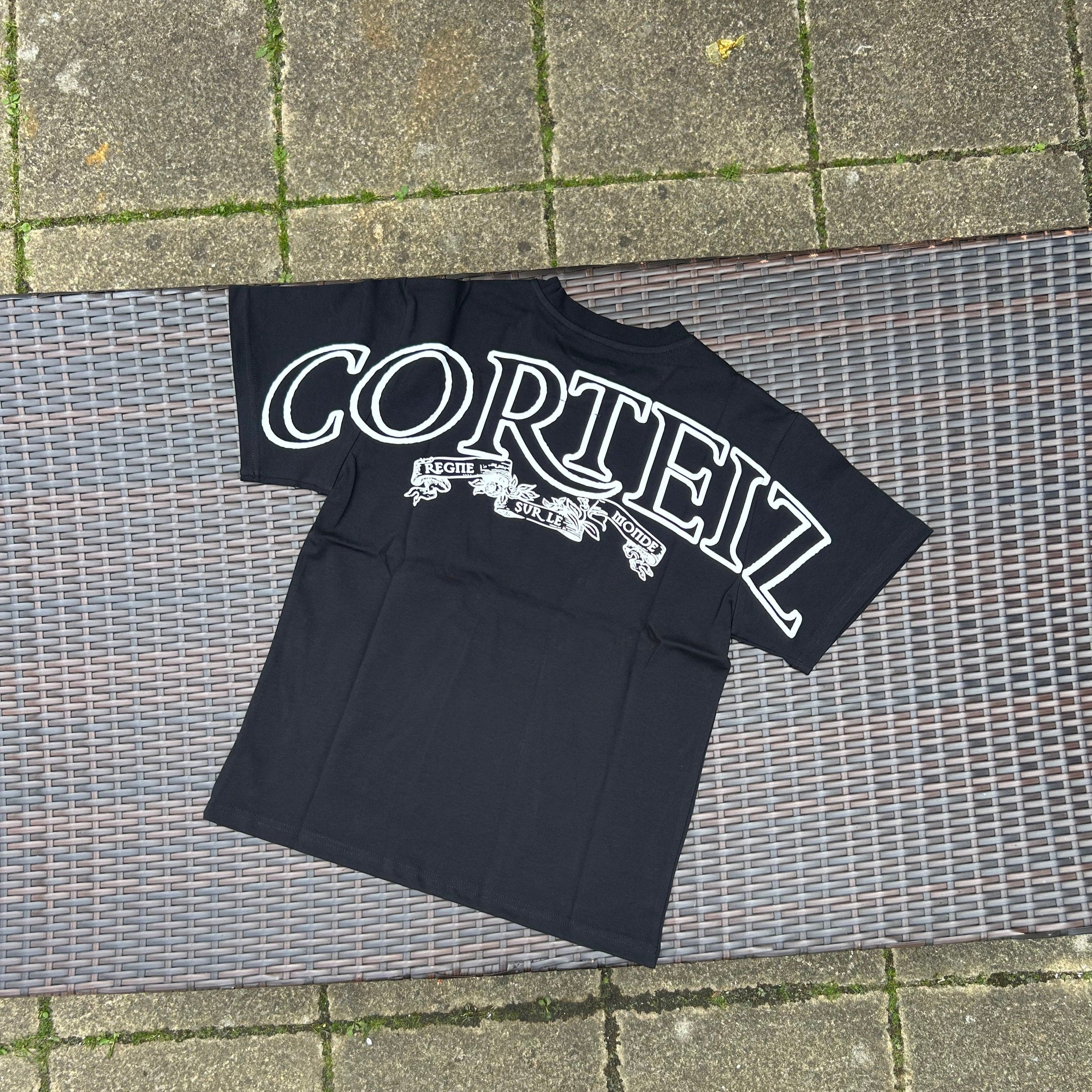 Corteiz Black/White RTW Royale T-Shirt - Image 3