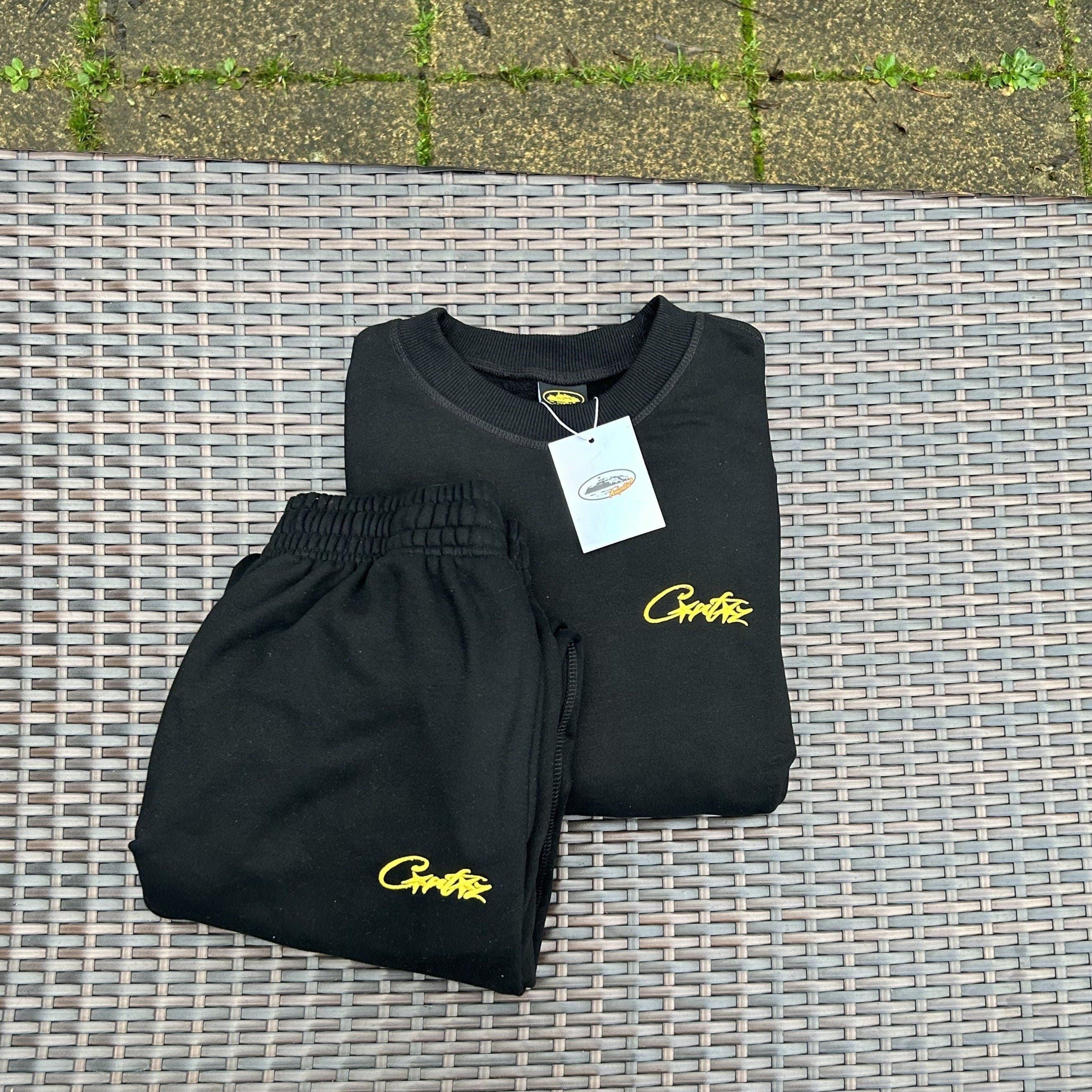 Corteiz Black/Yellow HMP Tracksuit - Image 5