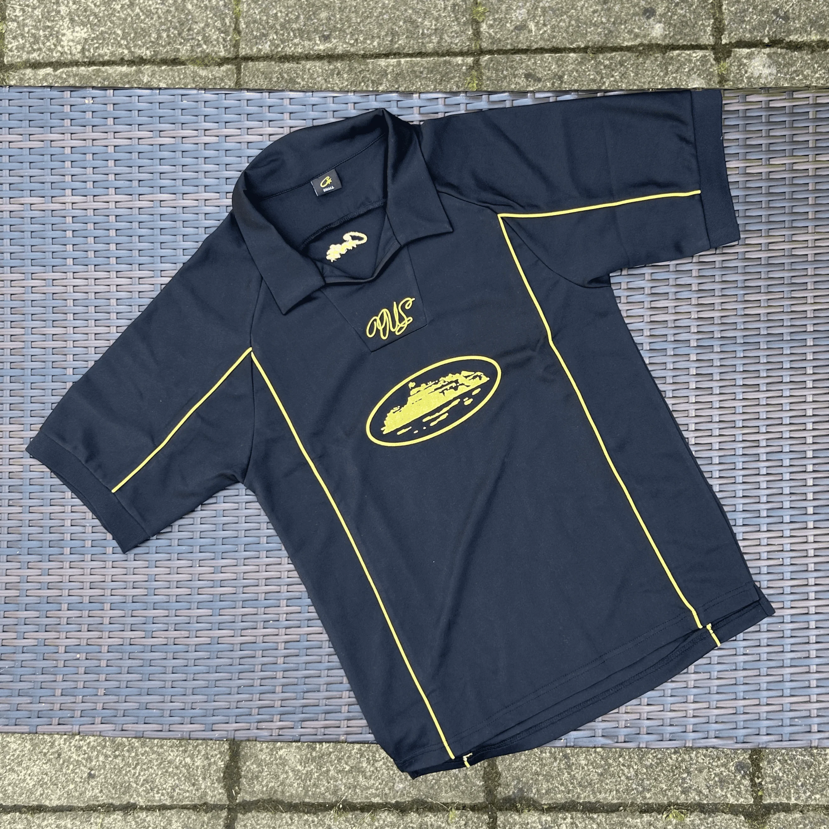 Corteiz Black/Yellow Tallisimo Football Jersey - Image 2