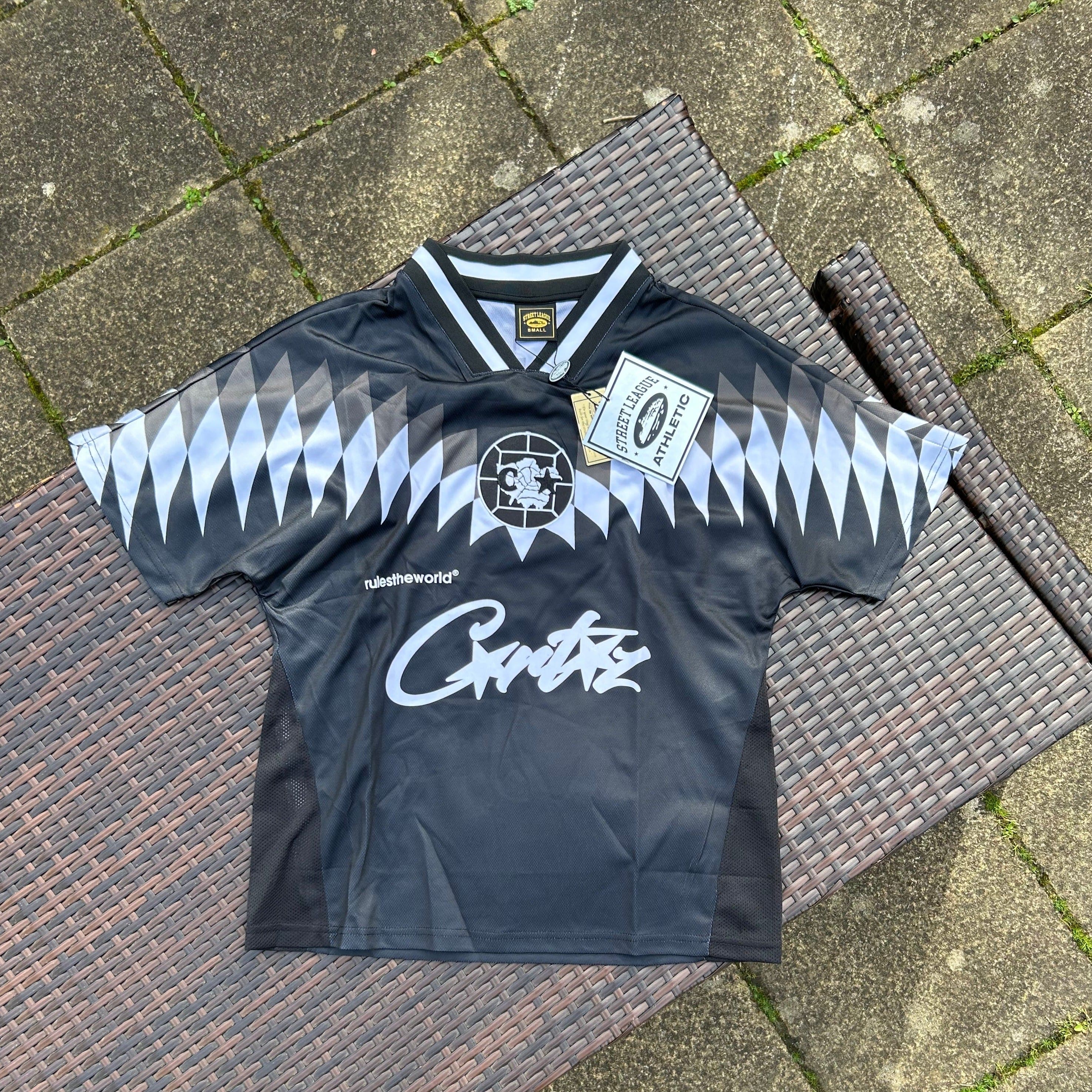 Corteiz Blackout "CRTZ RTW" Football Jersey - Image 2