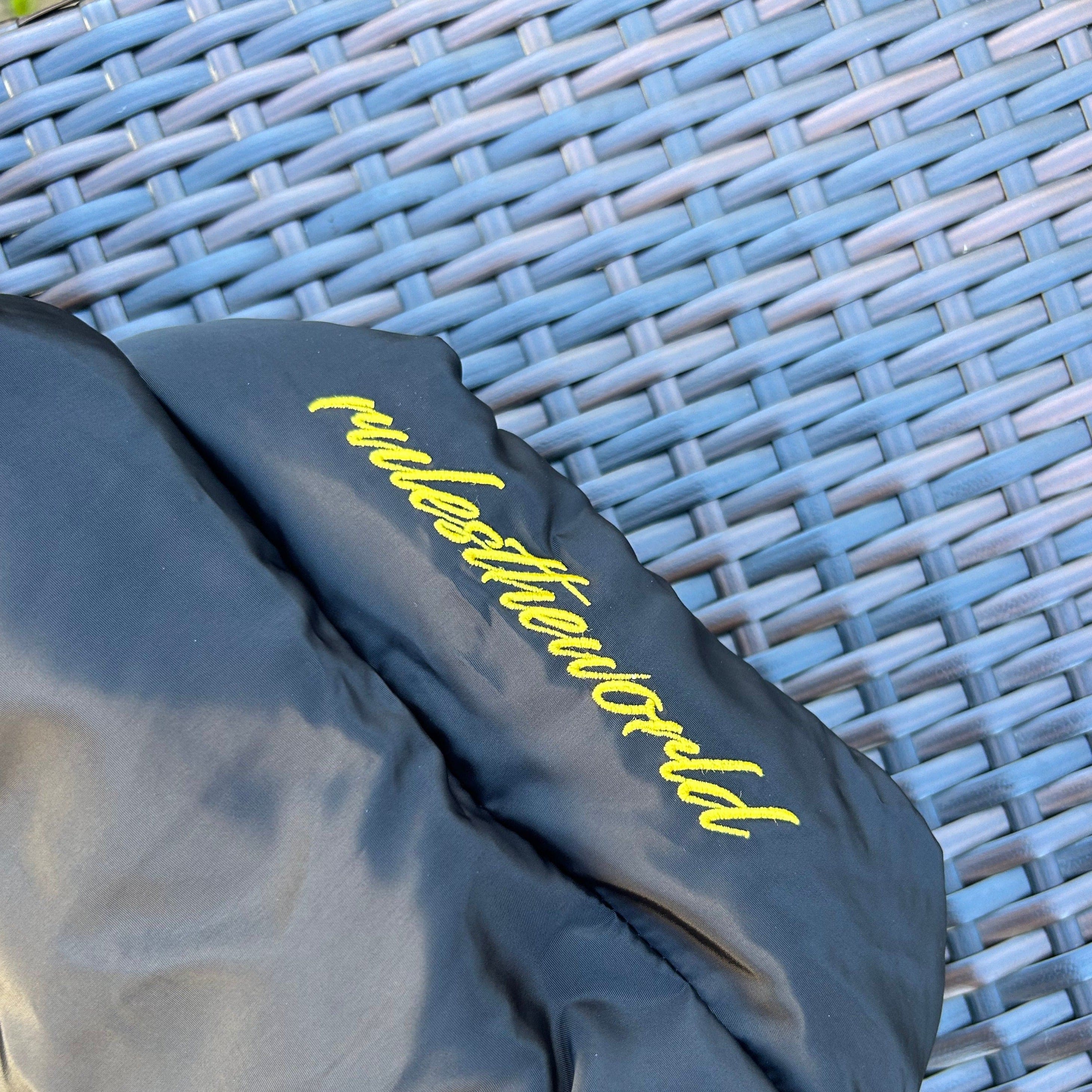 Corteiz Black/Yellow "Bolo" Puffer Jacket - Image 4