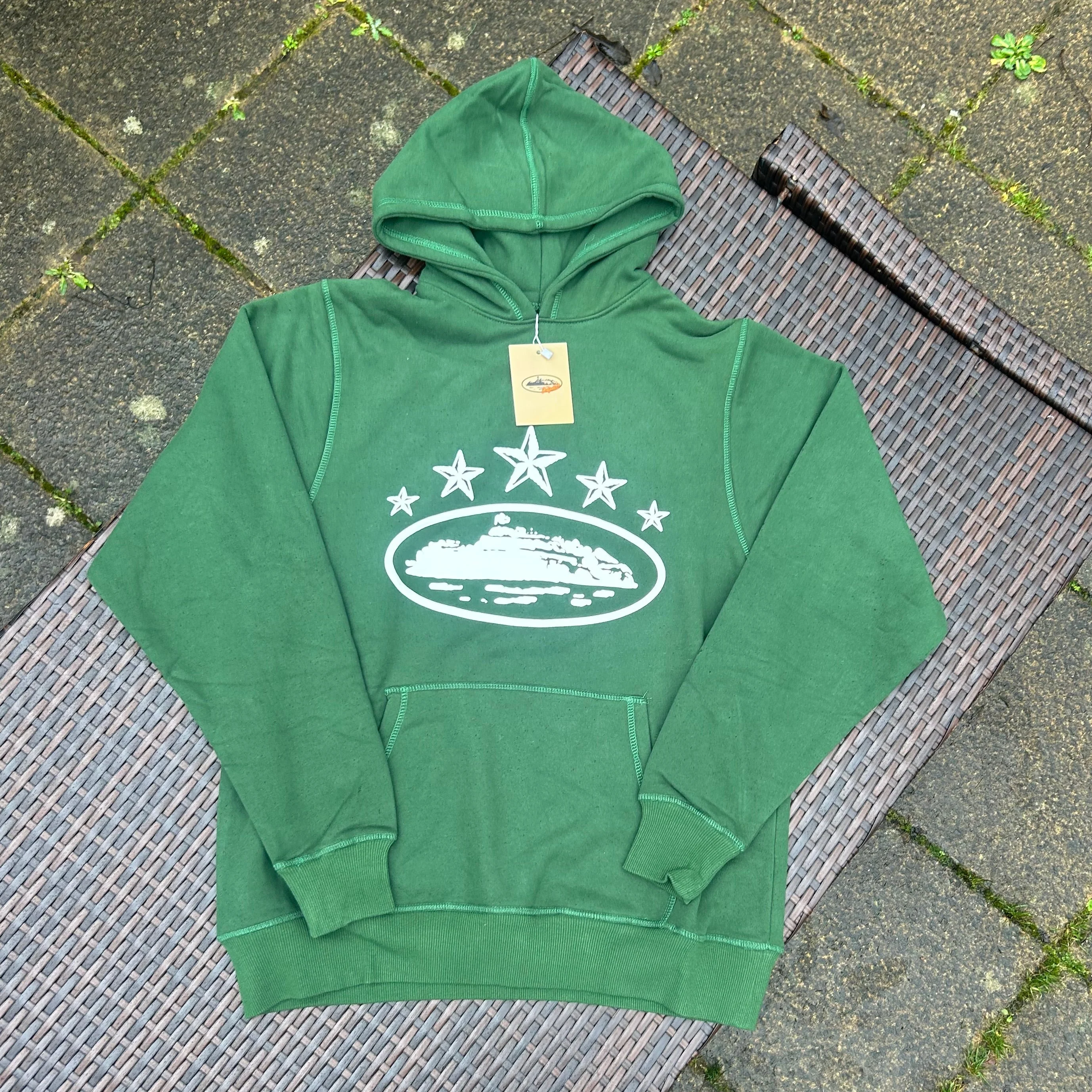 Corteiz Dark Green/White 5 Starz Tracksuit - Image 2