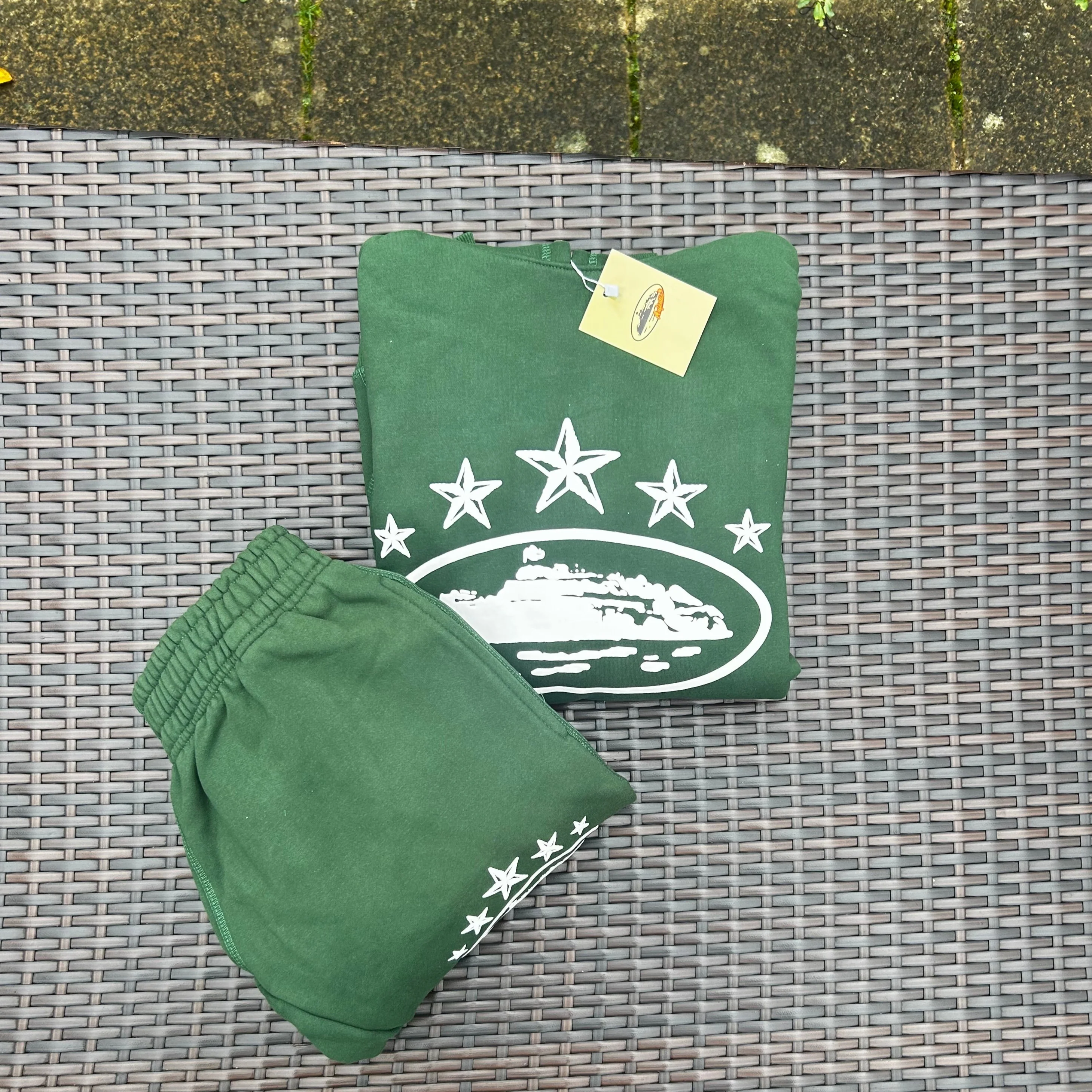 Corteiz Dark Green/White 5 Starz Tracksuit - Image 4