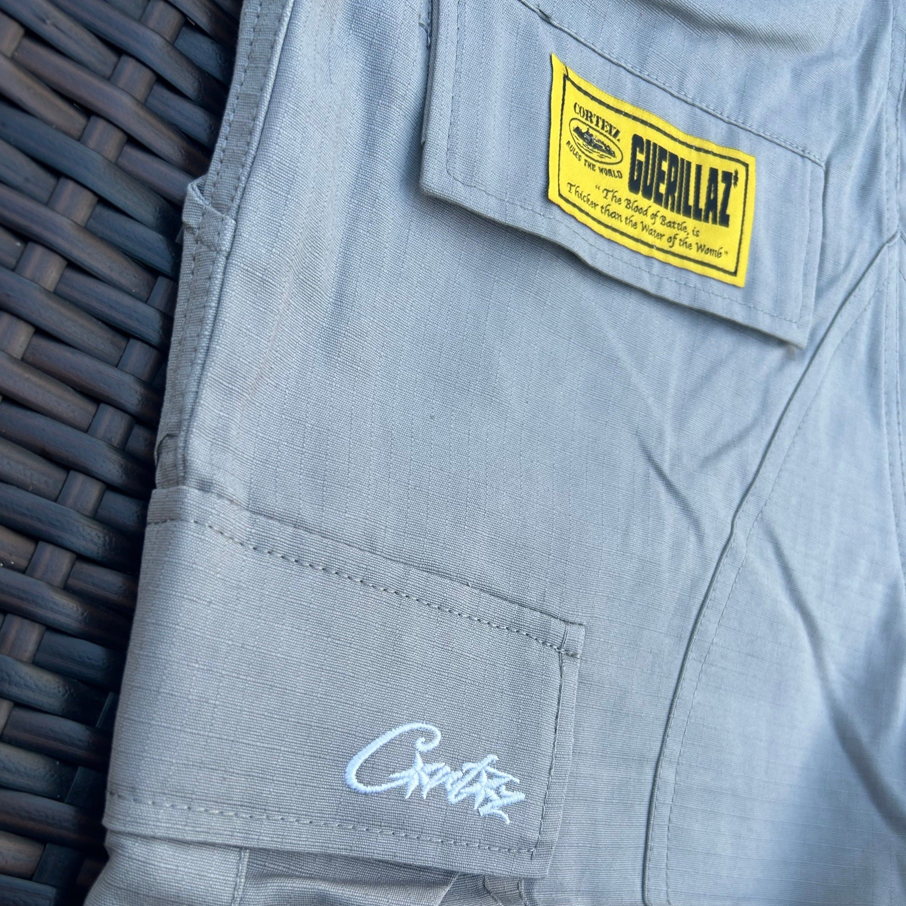 Corteiz Grey Guerilla Cargos - Image 3