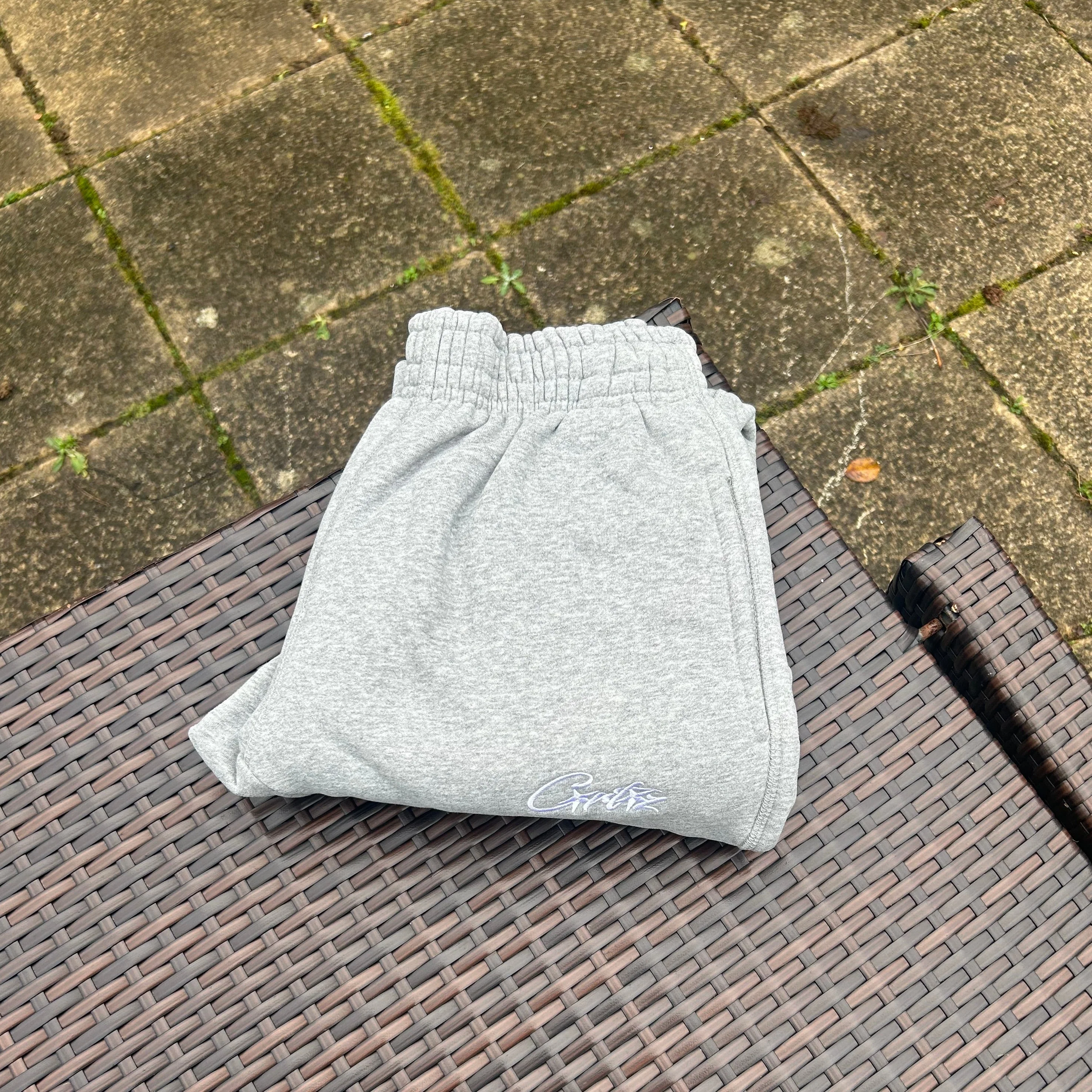 Corteiz Grey HMP Hooded Tracksuit - Image 3