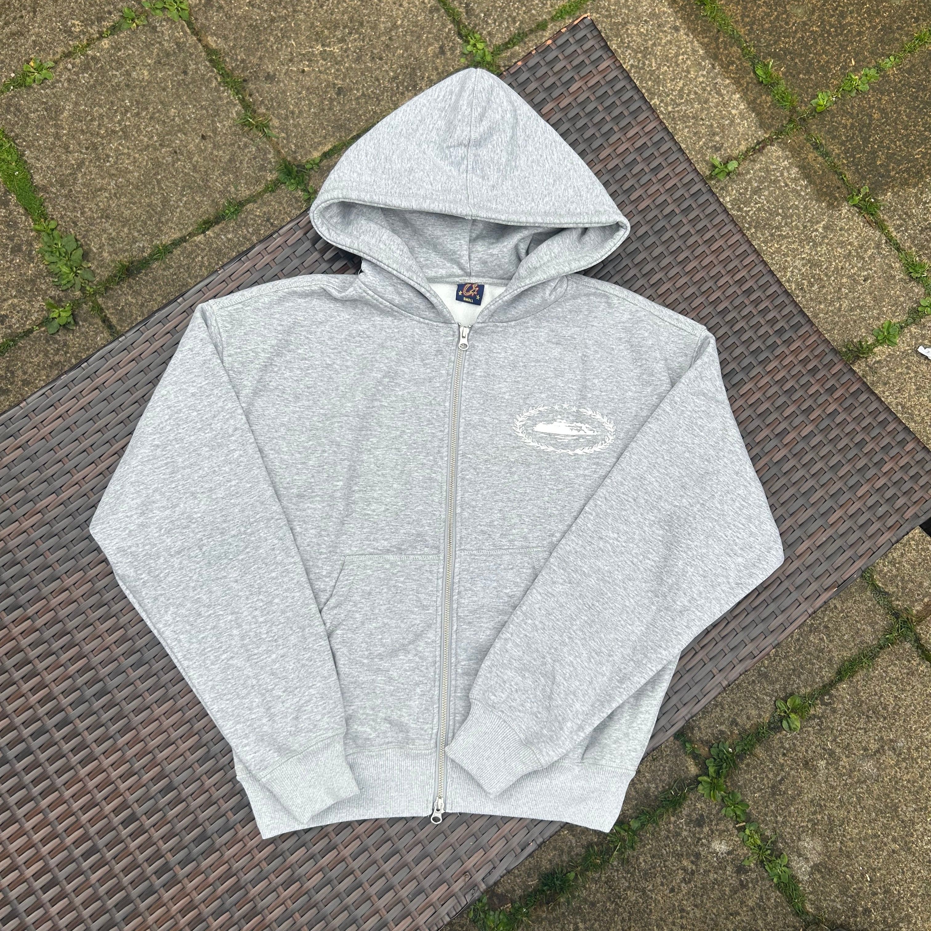 Corteiz Grey "Superior Royale" Zip-Up Tracksuit - Image 2