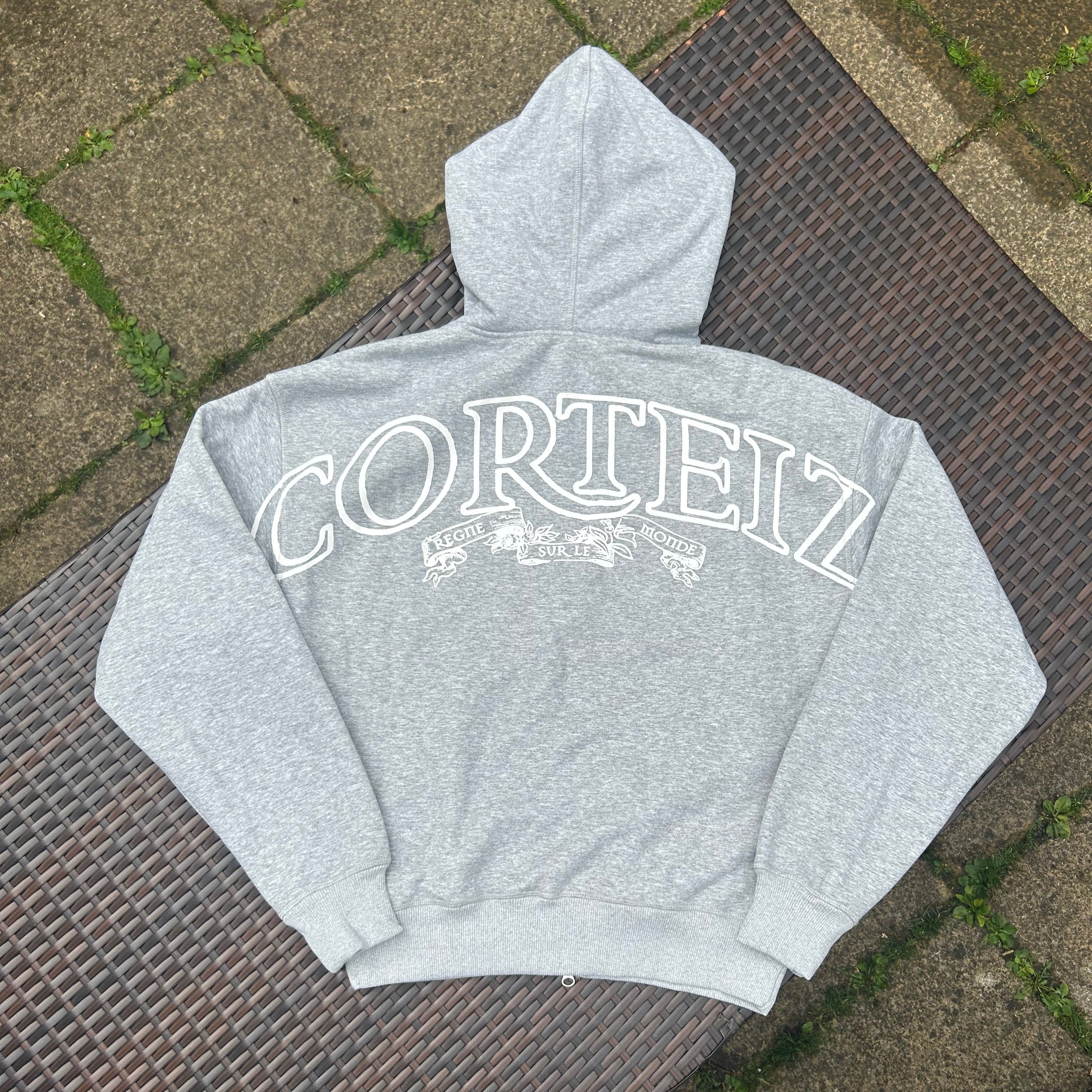 Corteiz Grey "Superior Royale" Zip-Up Tracksuit - Image 3