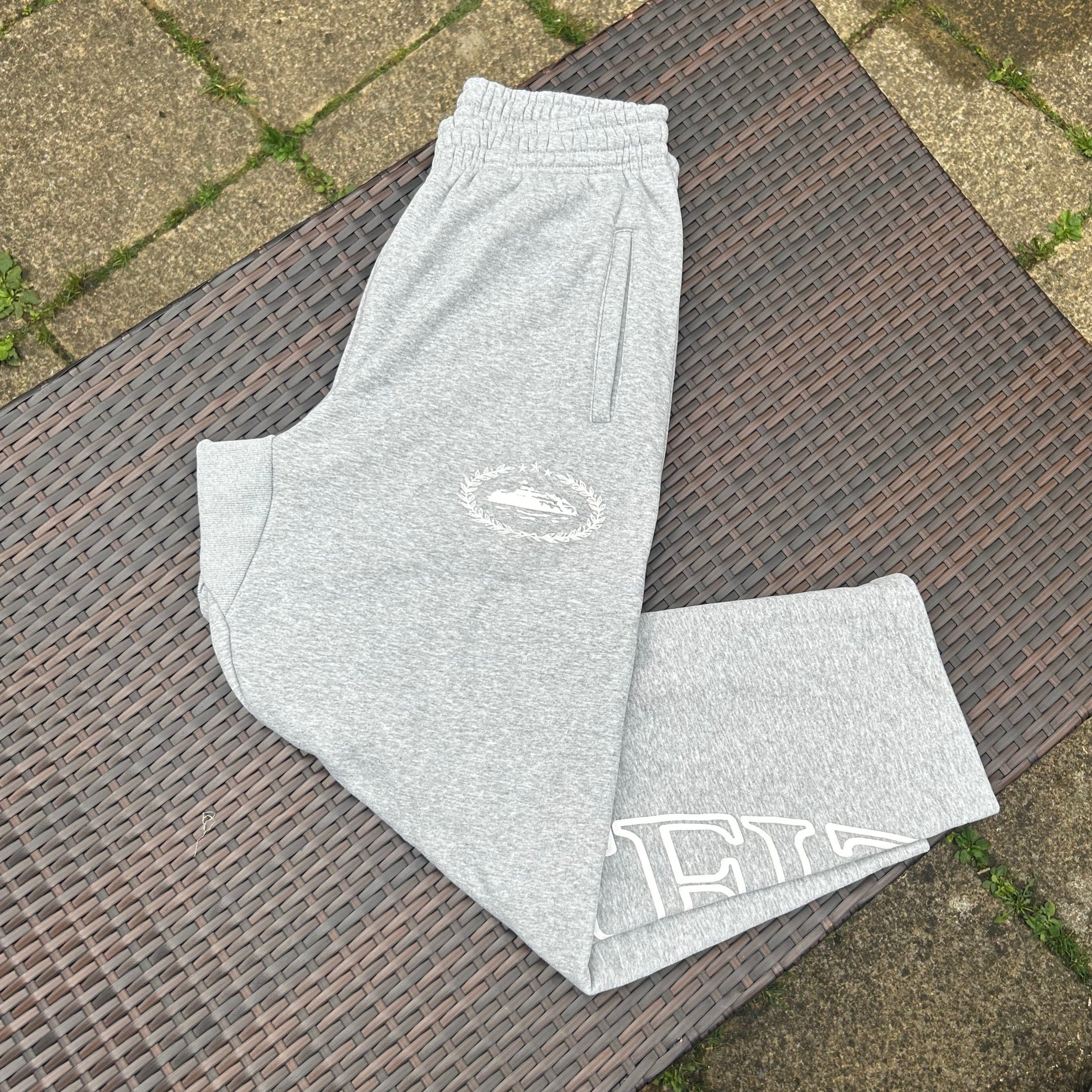 Corteiz Grey "Superior Royale" Zip-Up Tracksuit - Image 5