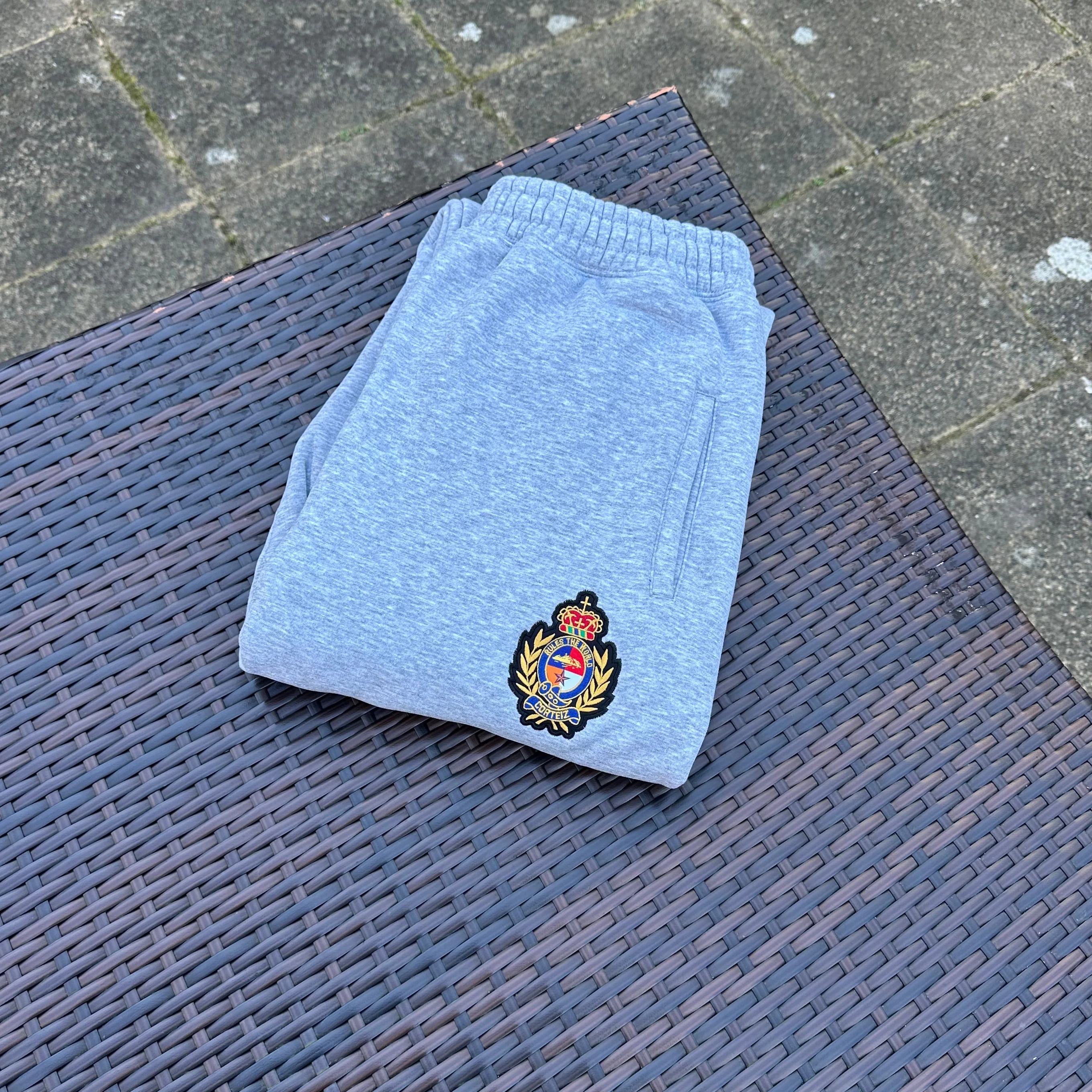 Corteiz 'Heather Grey' Royale Crest Tracksuit - Image 2