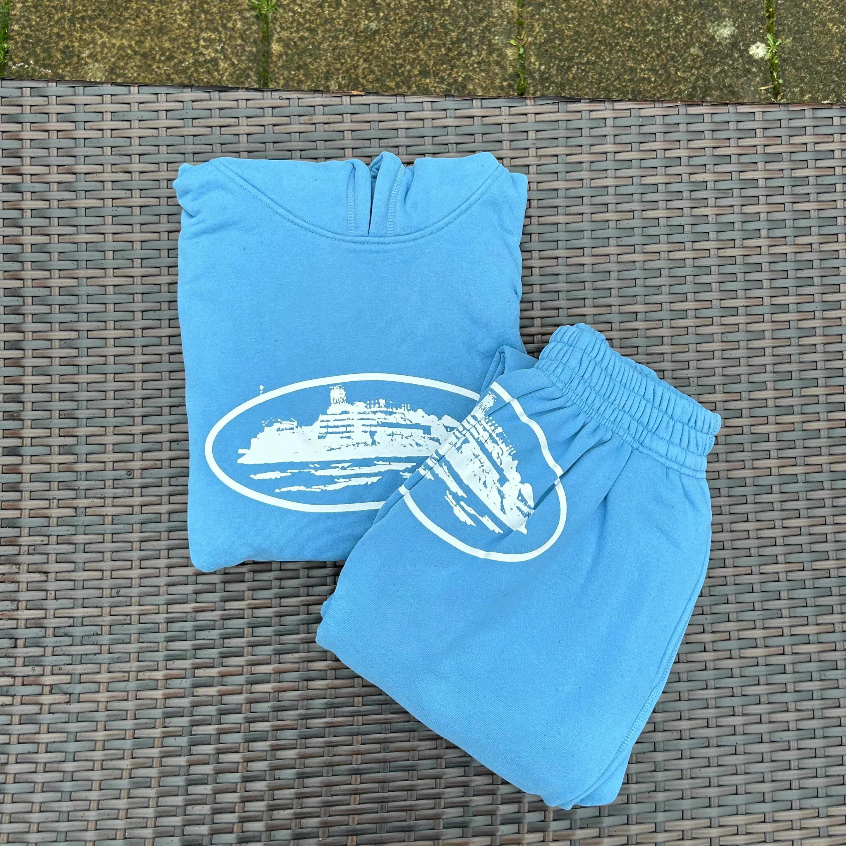 Corteiz Baby Blue/White "Alcatraz" Tracksuit - Image 4