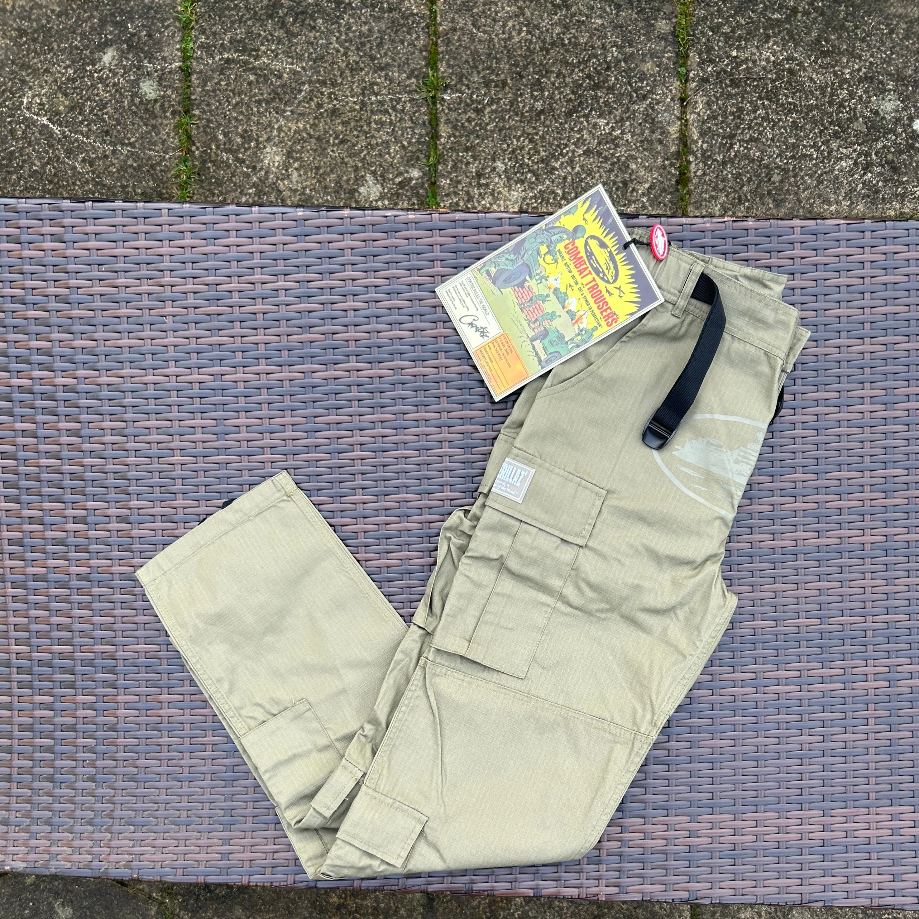 Corteiz Khaki Green Guerilla Cargos