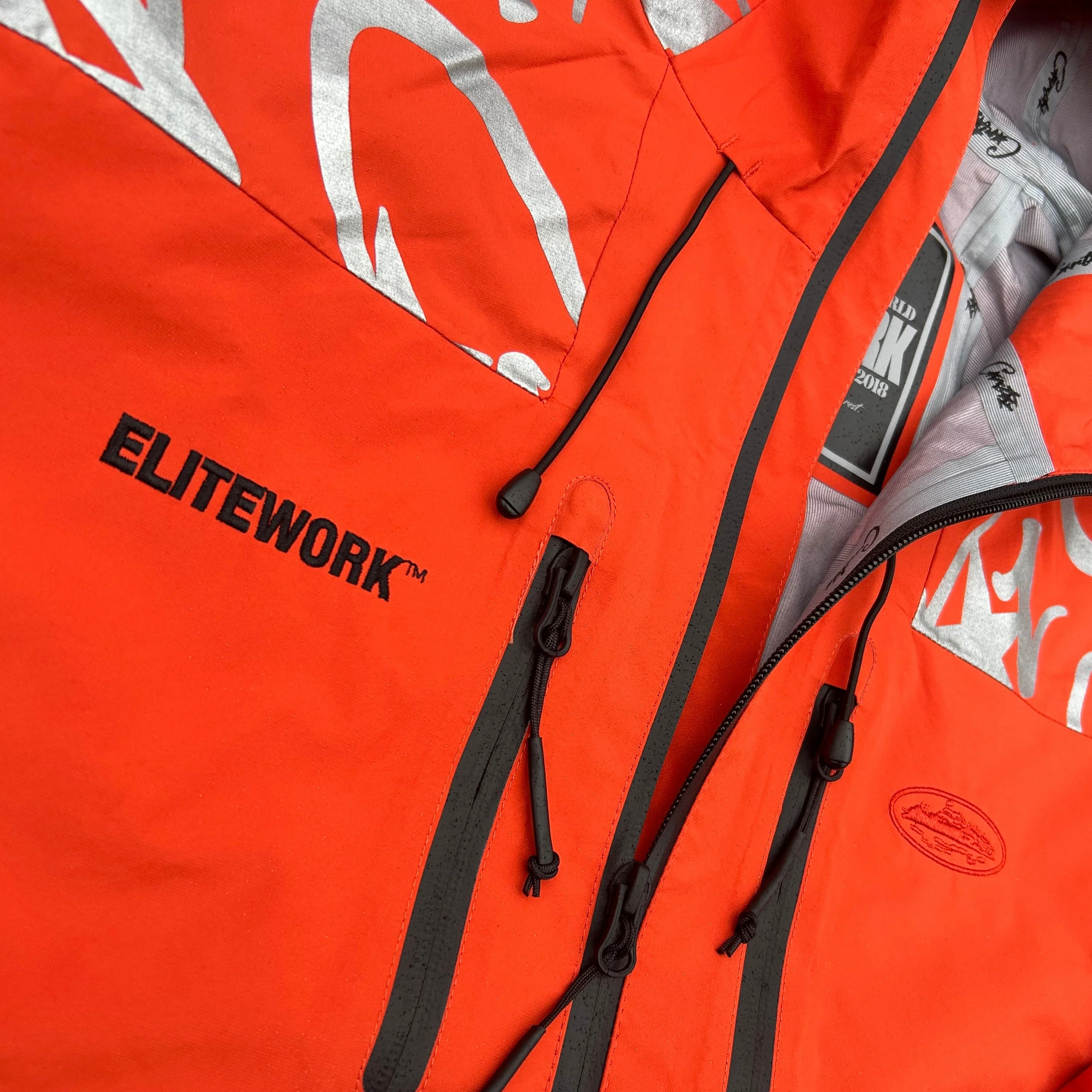 Corteiz Orange Elitework Shell Jacket - Image 3