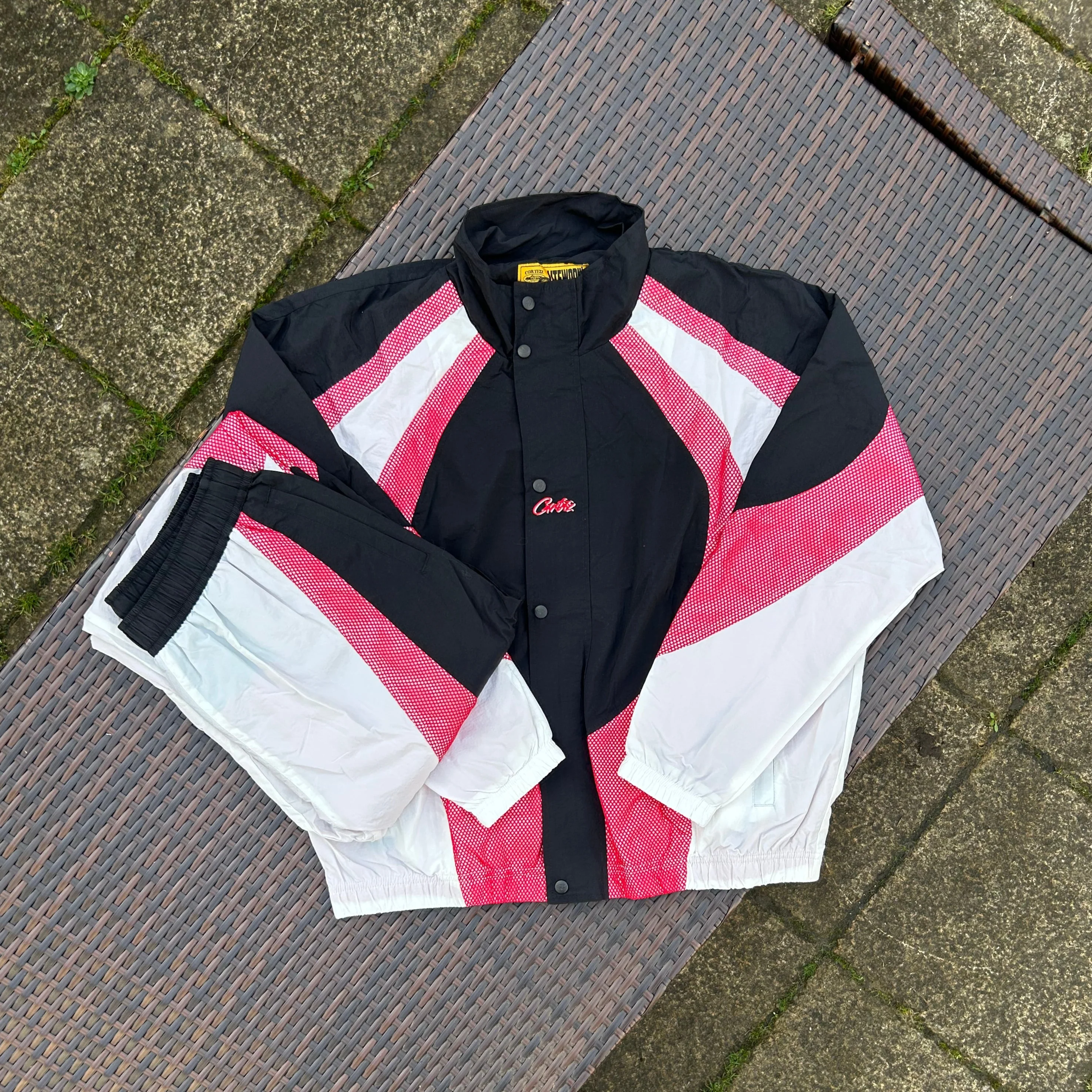Corteiz Red/White/Black "Vertigo" Shuku Tracksuit