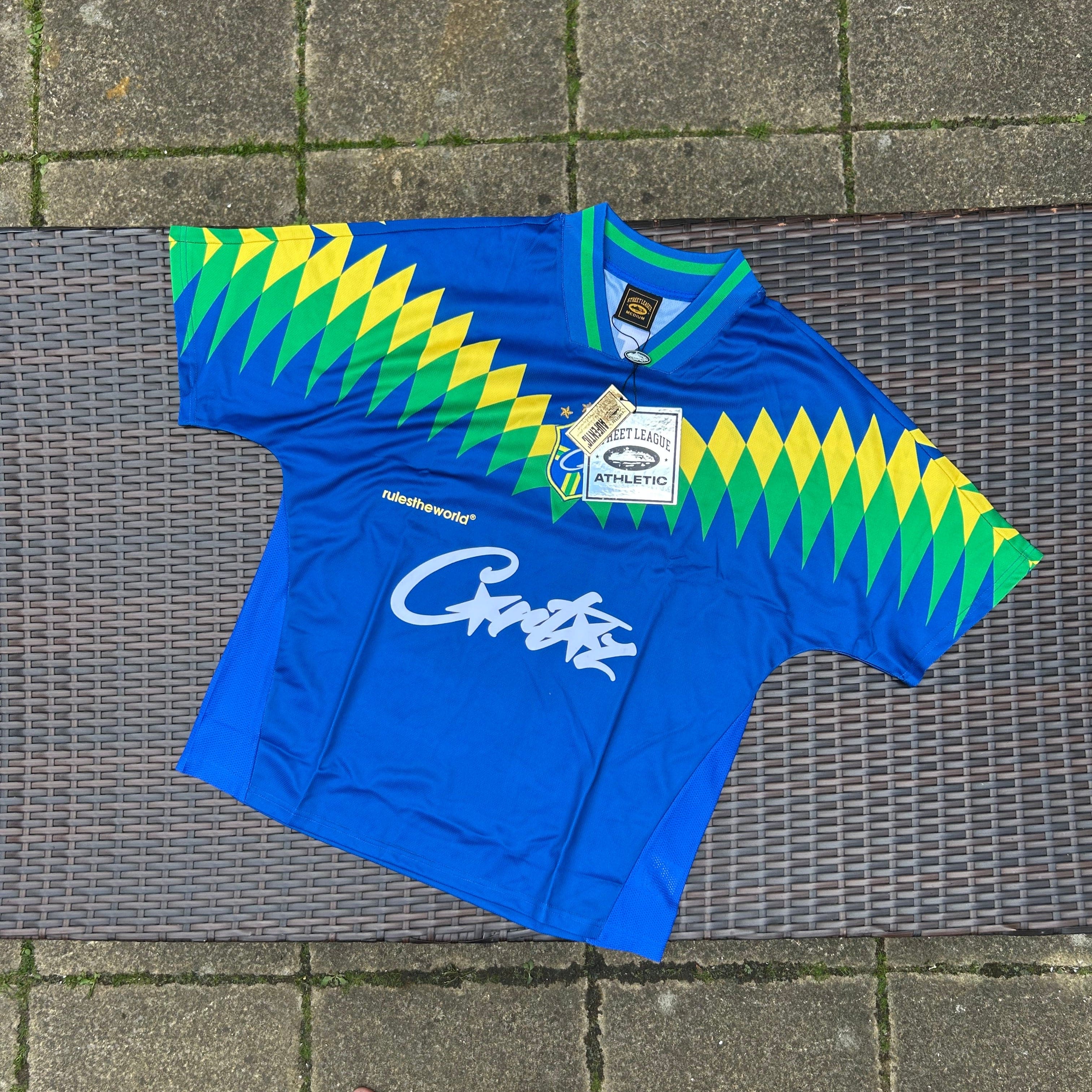 Corteiz RTW Blue Club America Brasil Jersey - Image 2