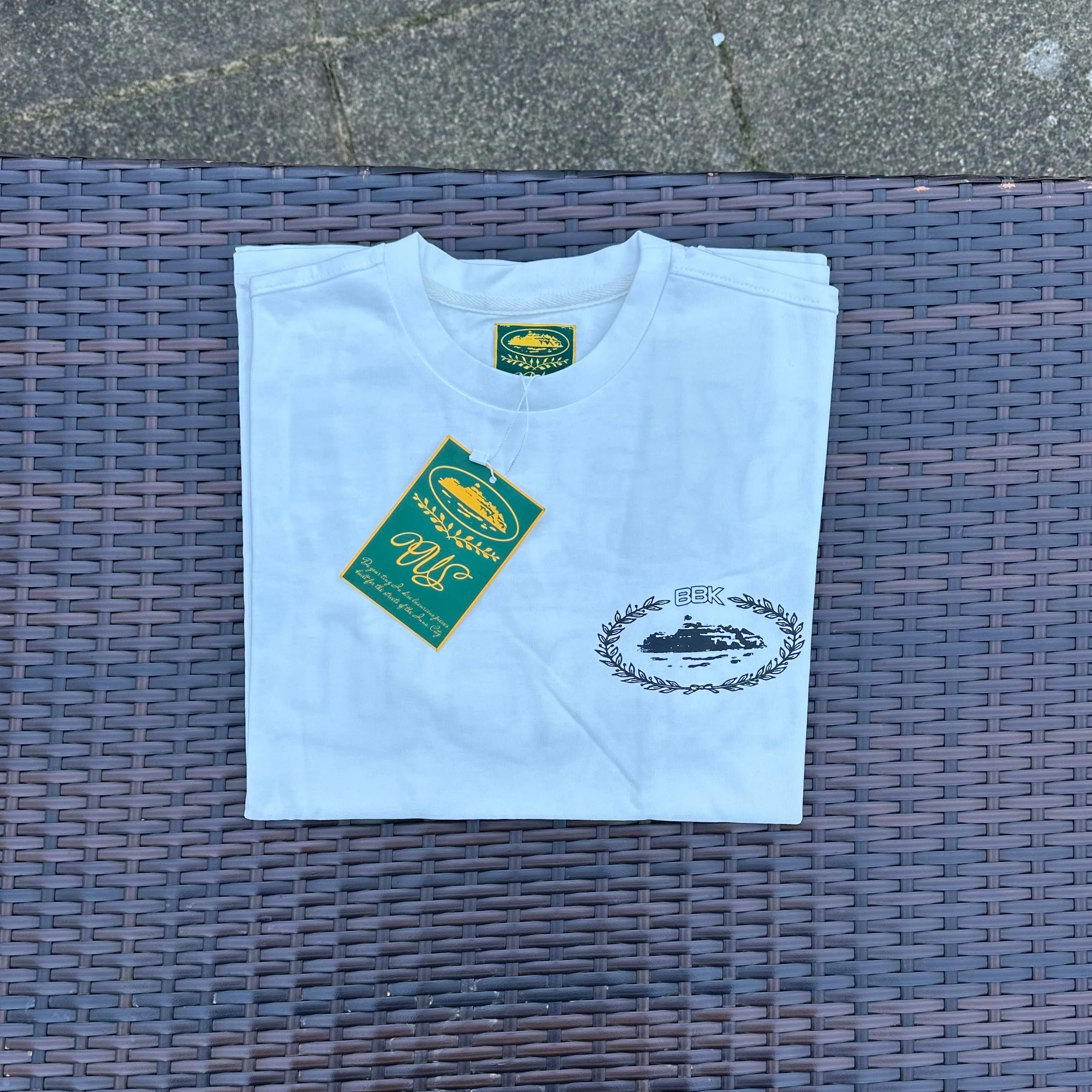 Corteiz RTW x BBK Royale Heavyweight White T-Shirt
