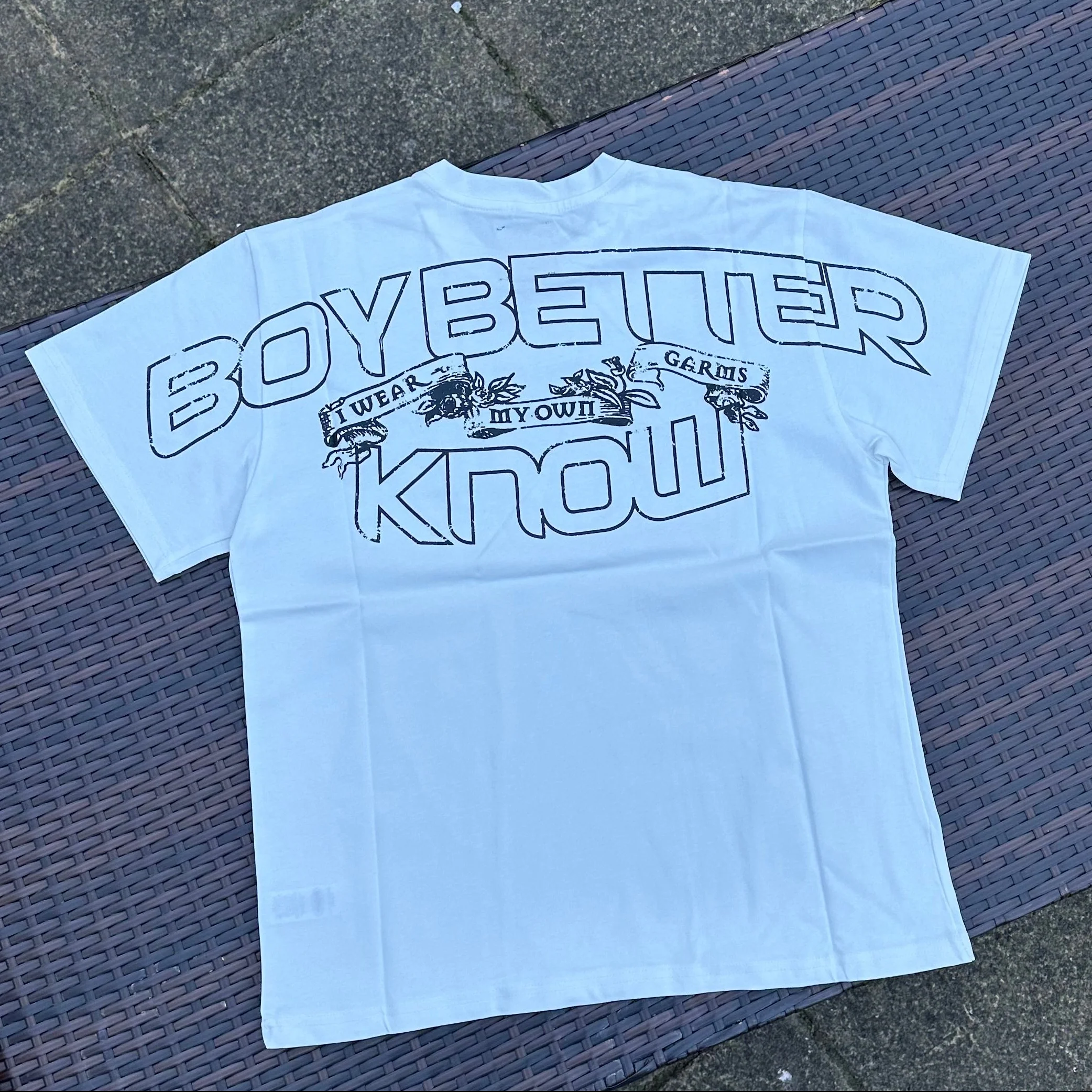Corteiz RTW x BBK Royale Heavyweight White T-Shirt - Image 3