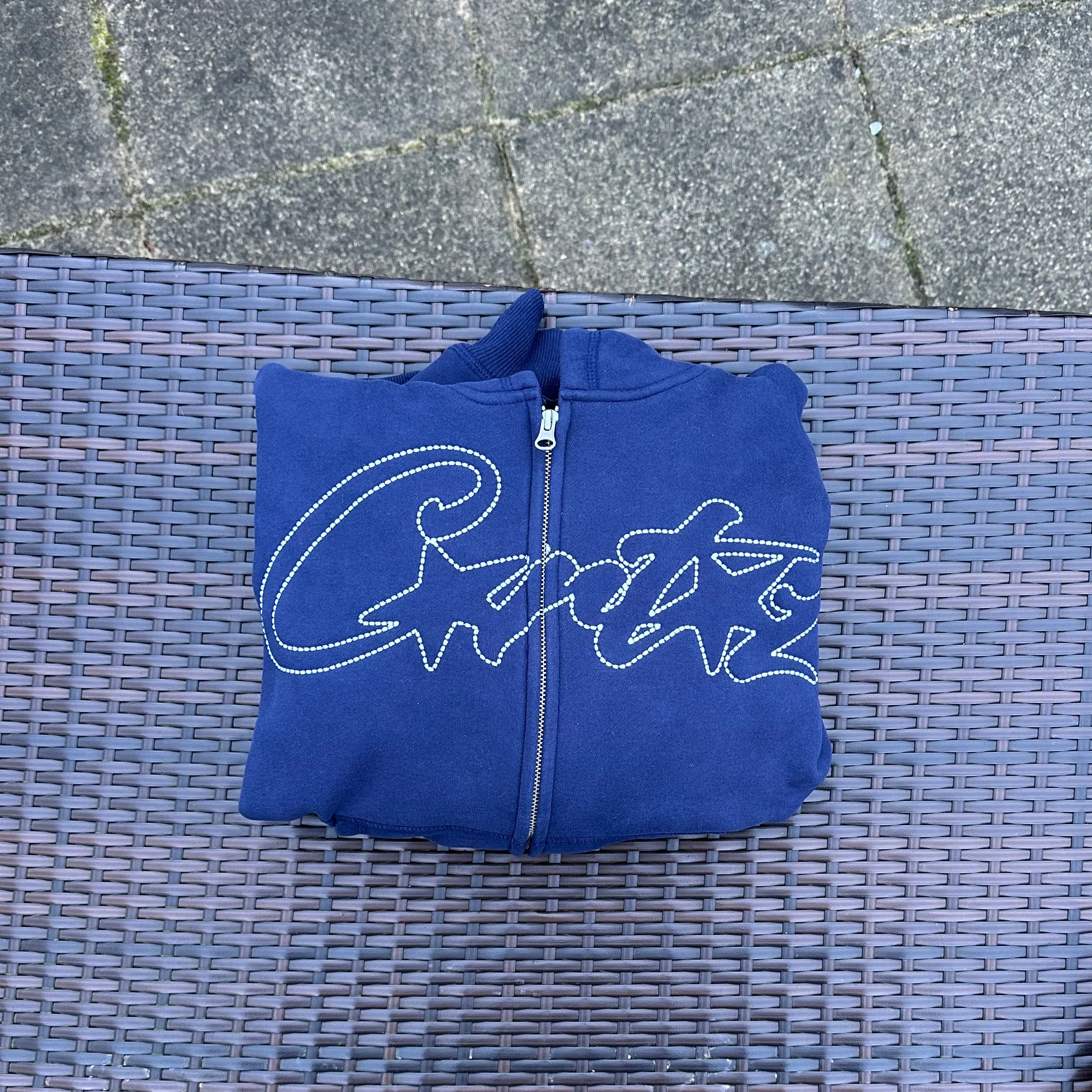 Corteiz Thick Stitch Allstarz Navy Tracksuit - Image 2
