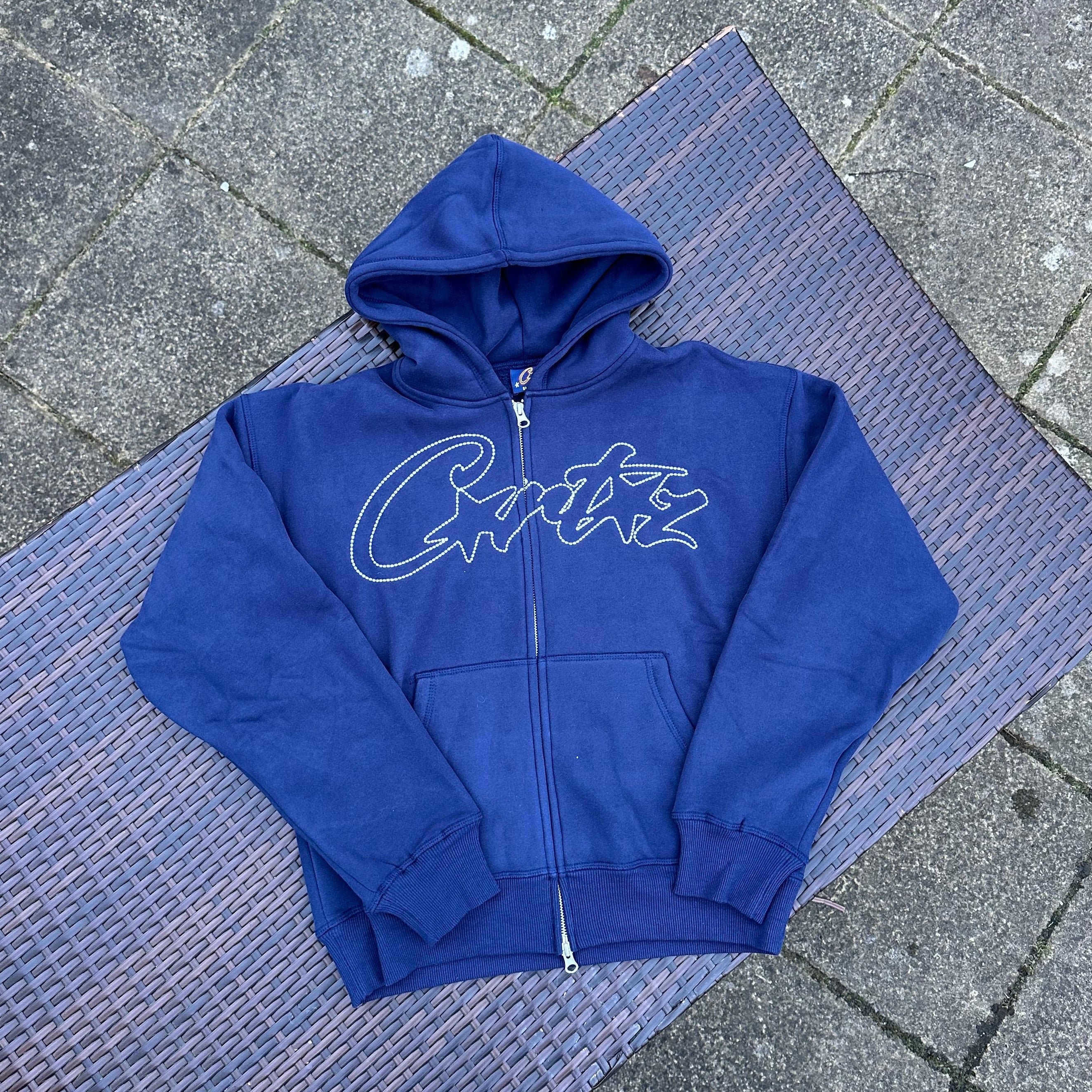 Corteiz Thick Stitch Allstarz Navy Tracksuit - Image 3