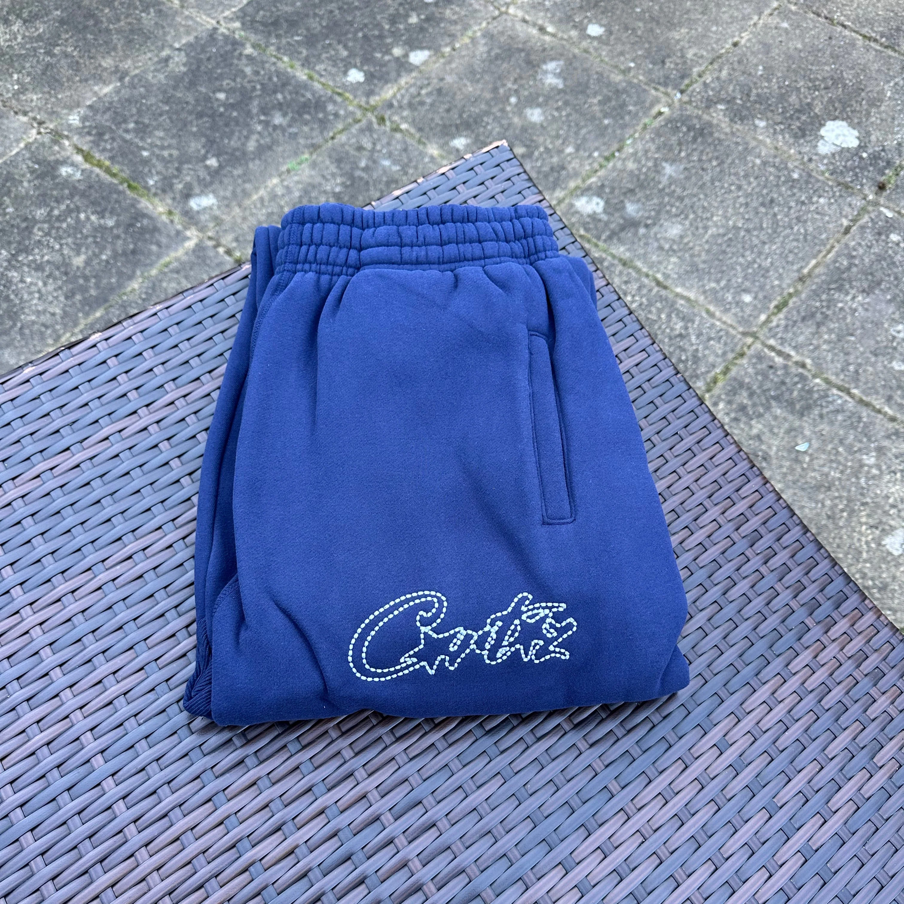 Corteiz Thick Stitch Allstarz Navy Tracksuit - Image 4