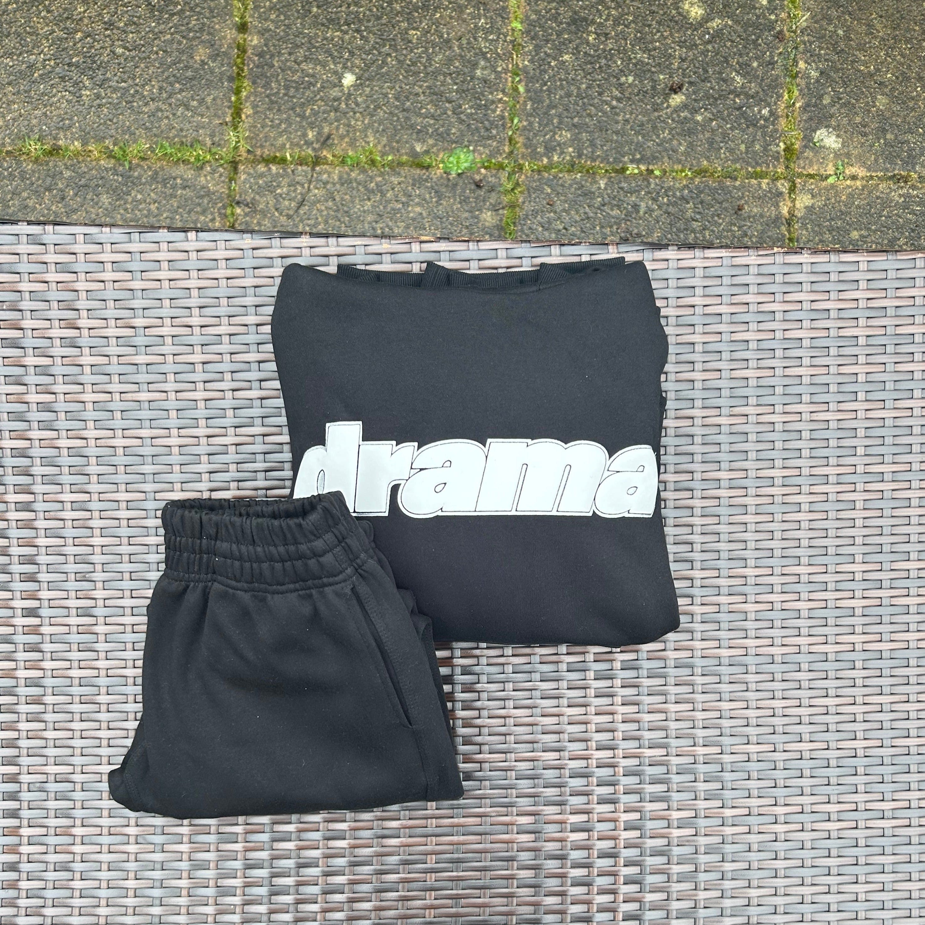 Drama Call Black Foam Print Tracksuit - Image 5