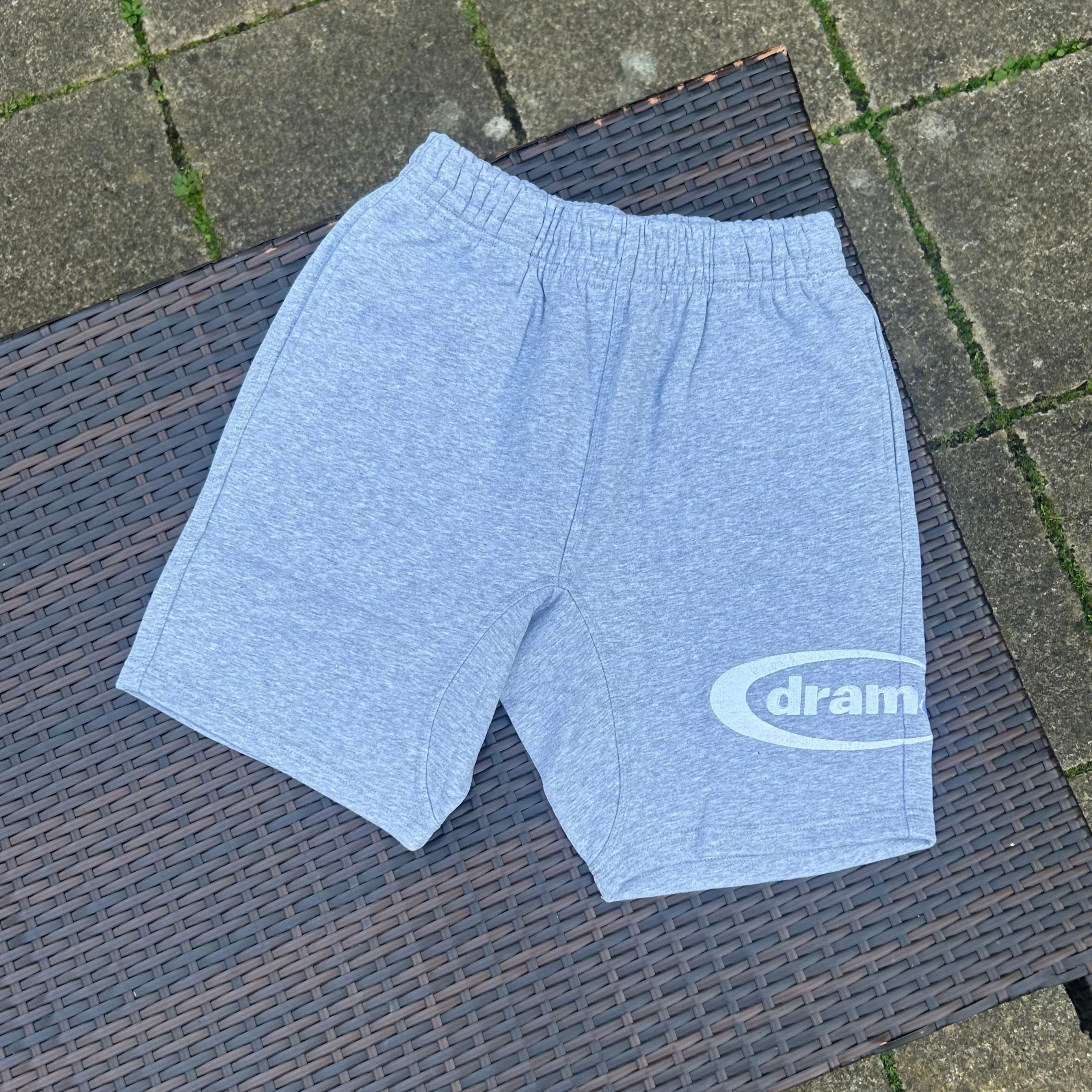 Drama Call Grey/White Shorts Set - Image 4