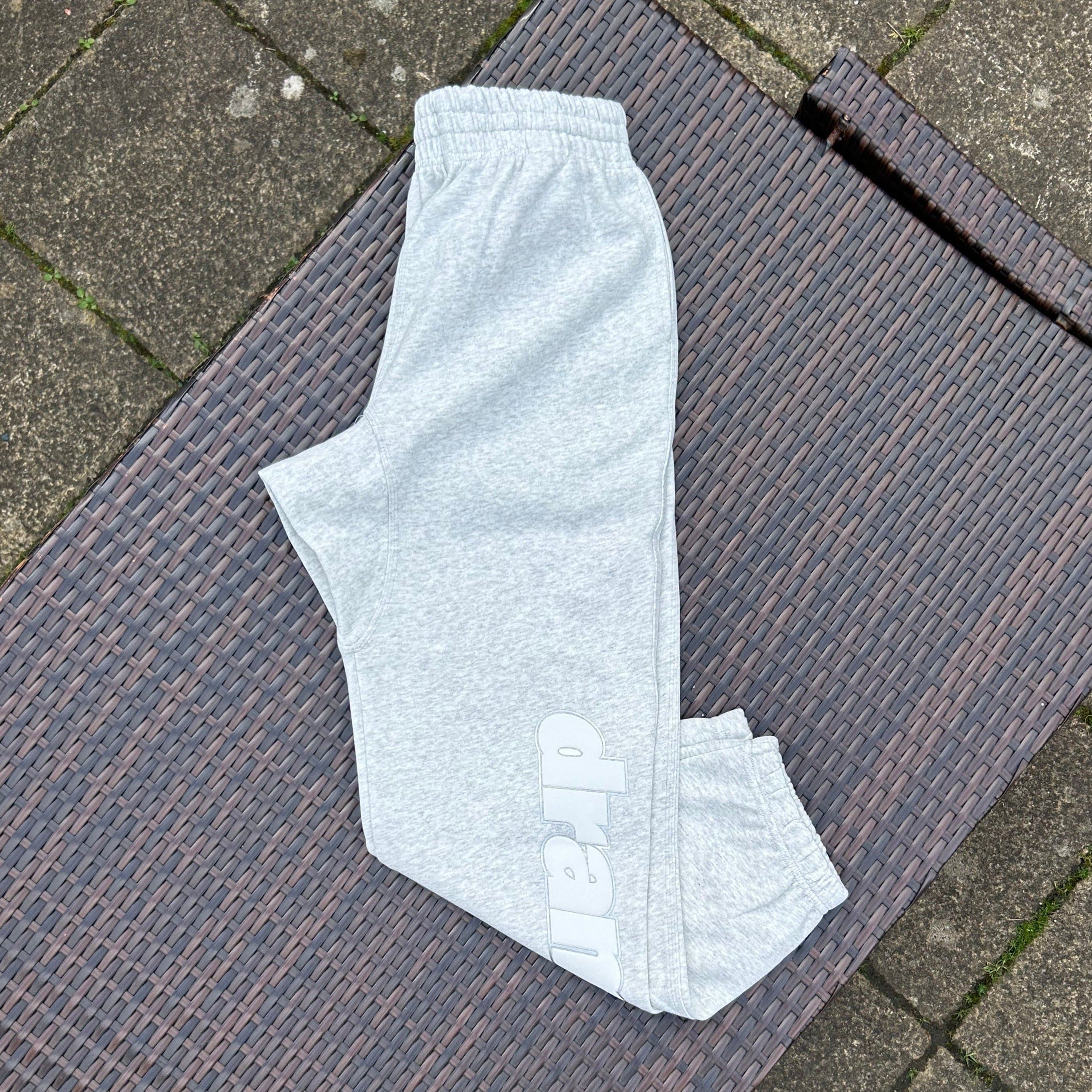 Drama Call Light Grey/White Zip Up Tracksuit - Image 4