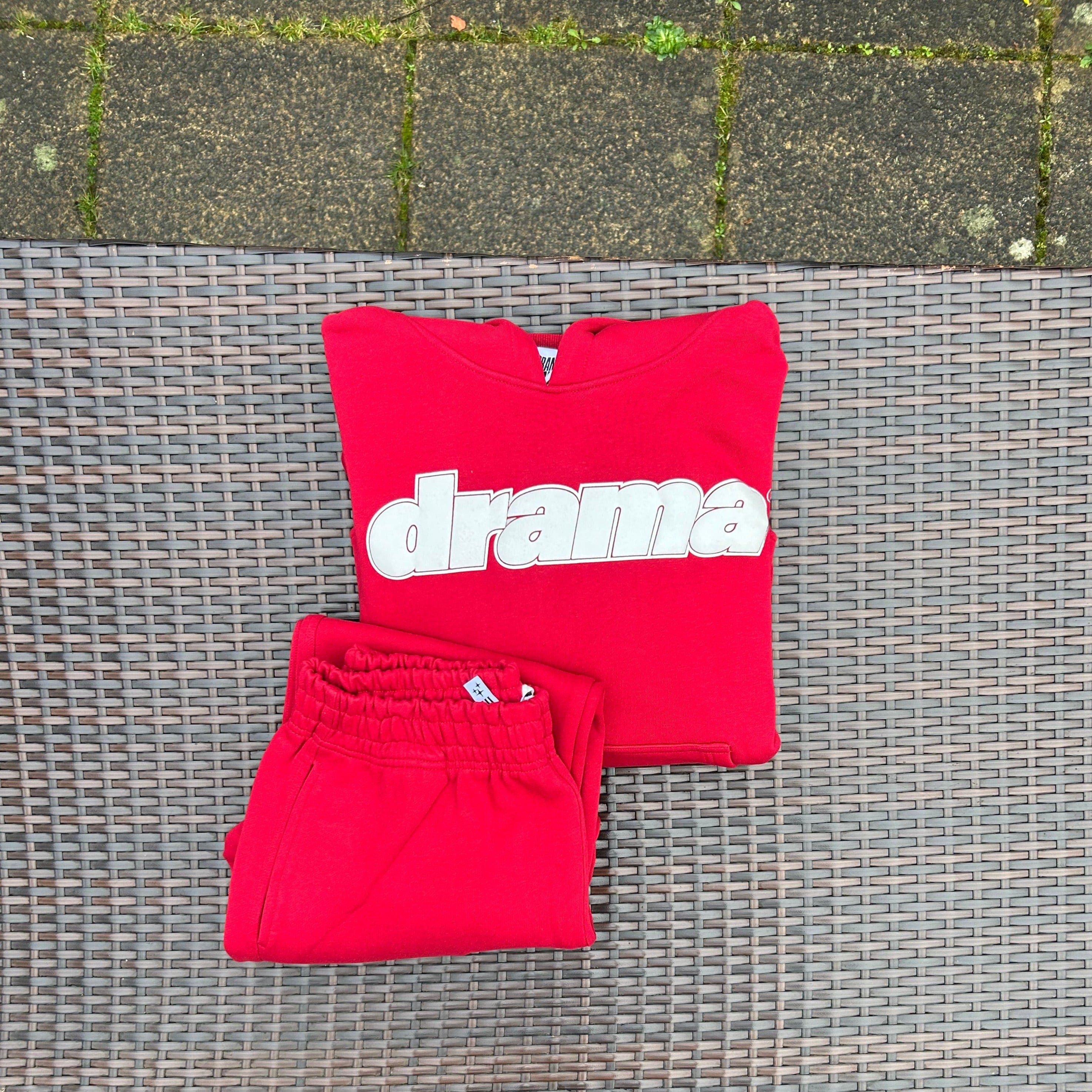 Drama Call Red Foam Print Tracksuit - Image 5