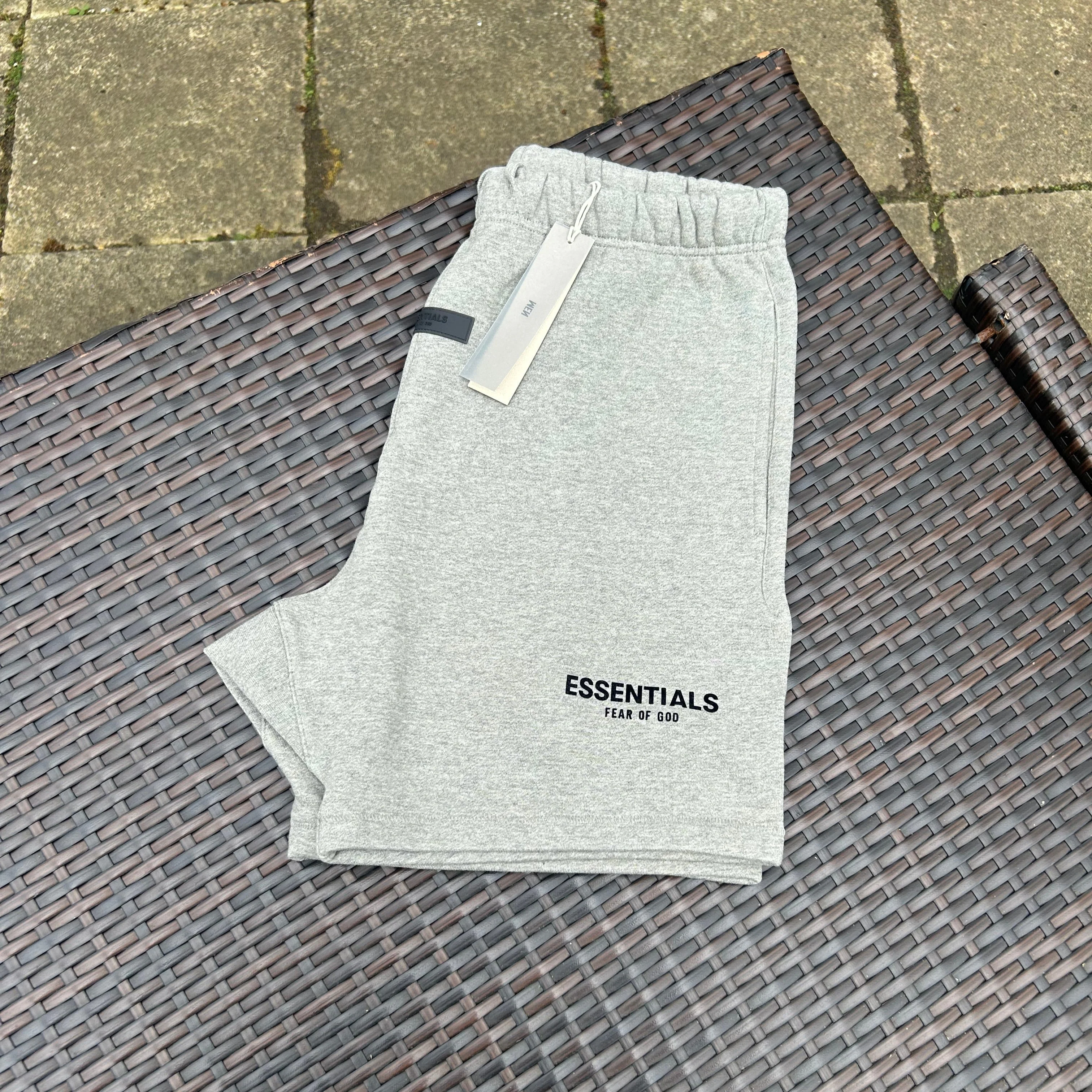 Fear Of God Essentials Dark Oatmeal Grey "SS22" Shorts Set - Image 3
