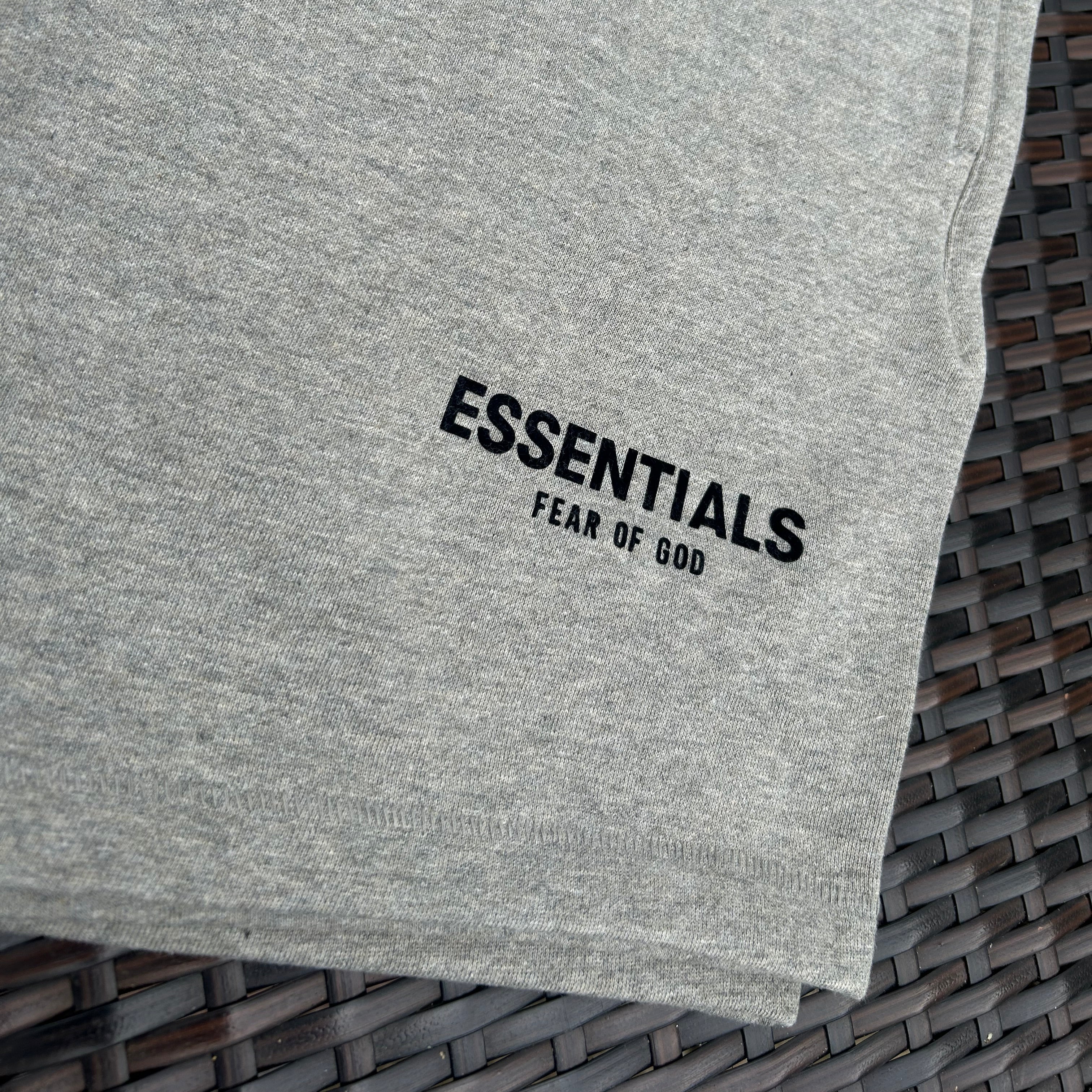 Fear Of God Essentials Dark Oatmeal Grey "SS22" Shorts Set - Image 4