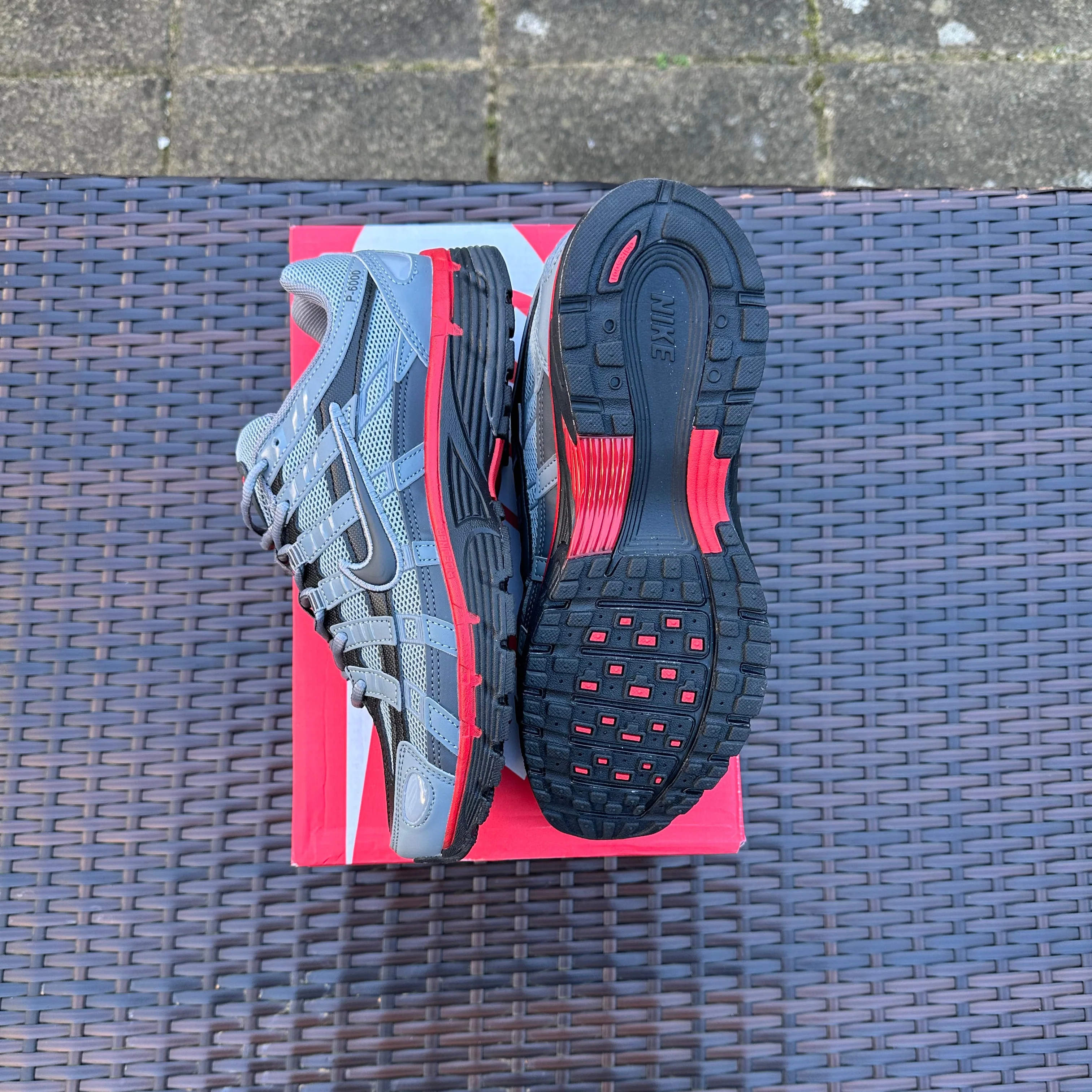 Nike P-6000 'Cool Grey University Red' - Image 2