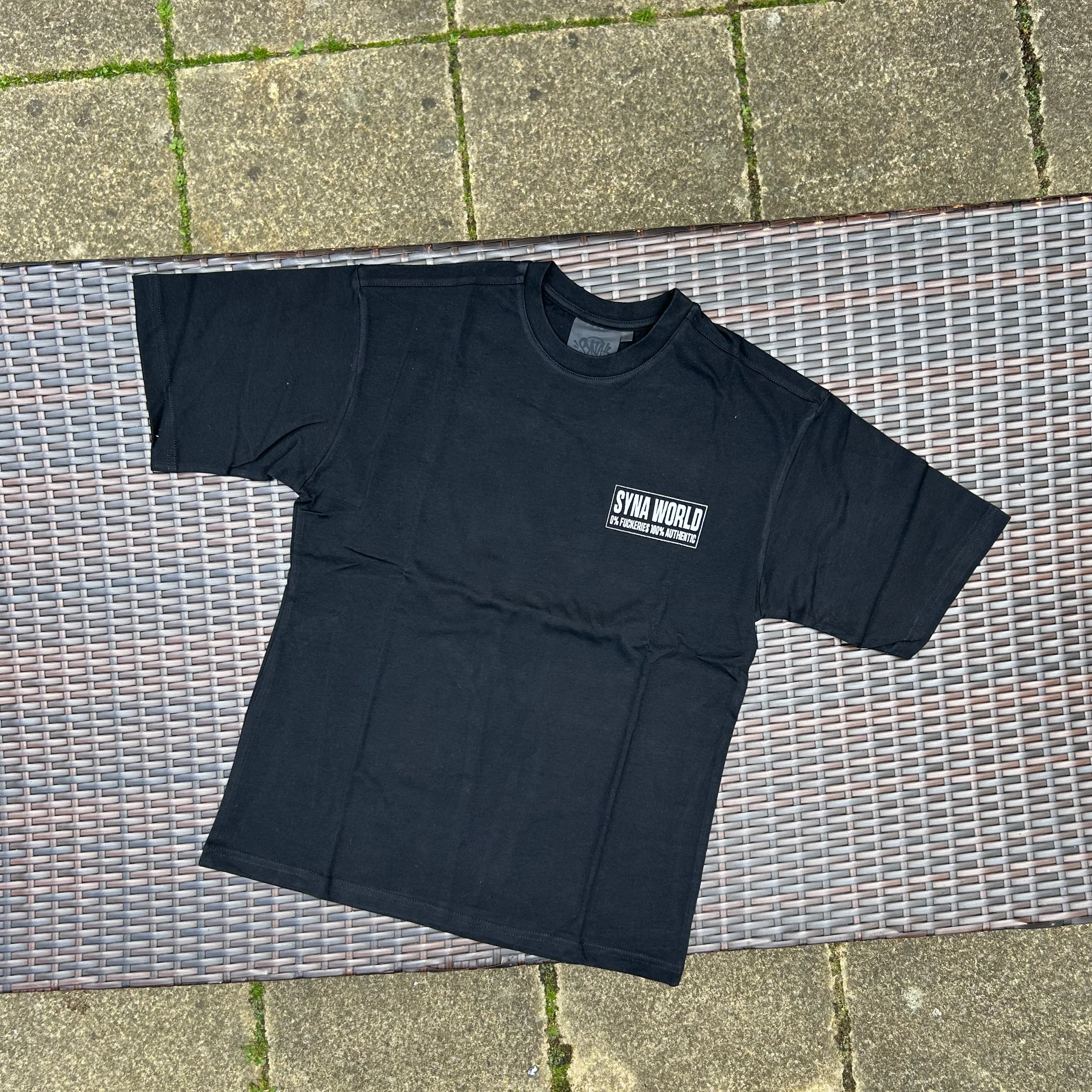 Syna World Black "Disclaimer" T Shirt - Image 2