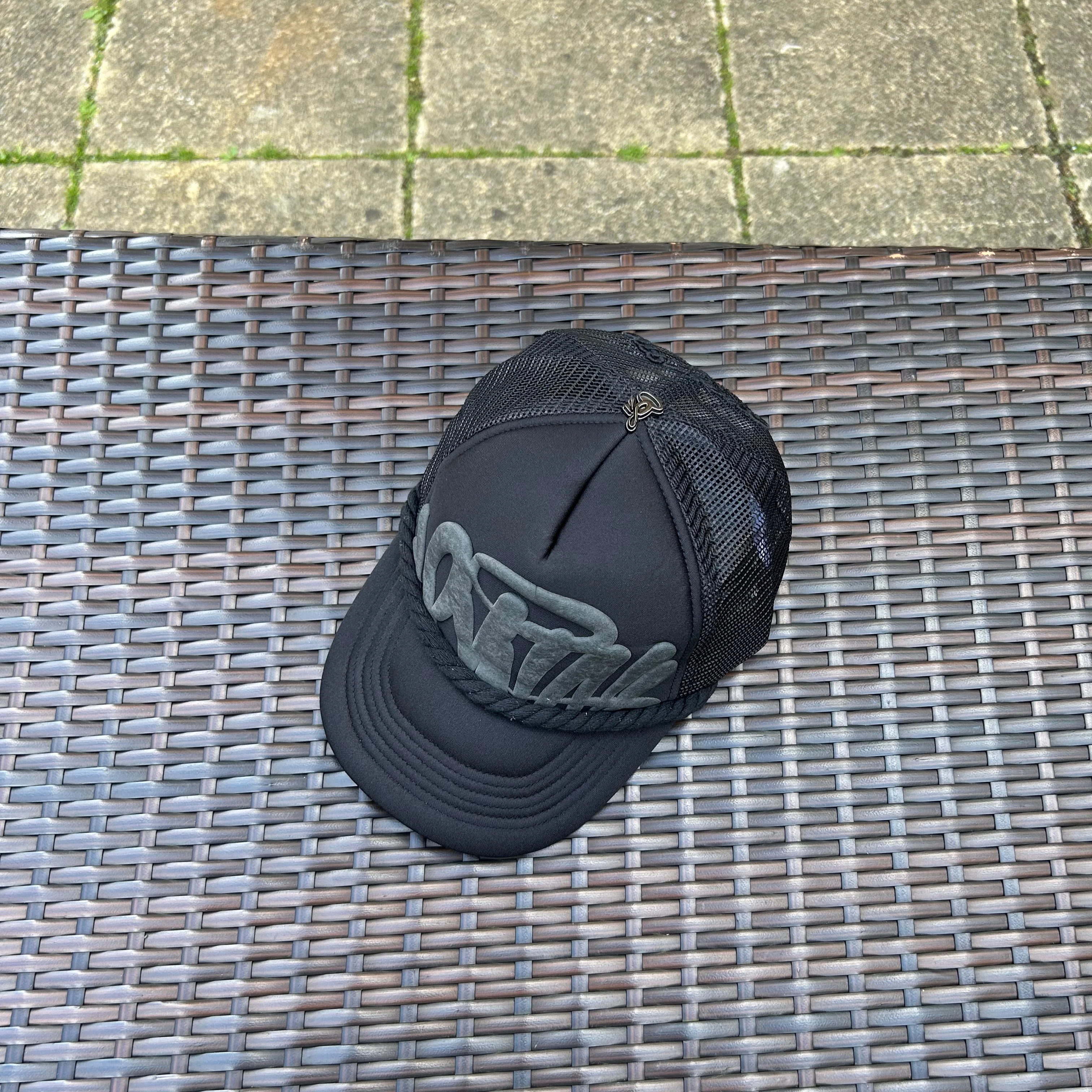 Syna World Black Rope Trucker Hat - Image 3