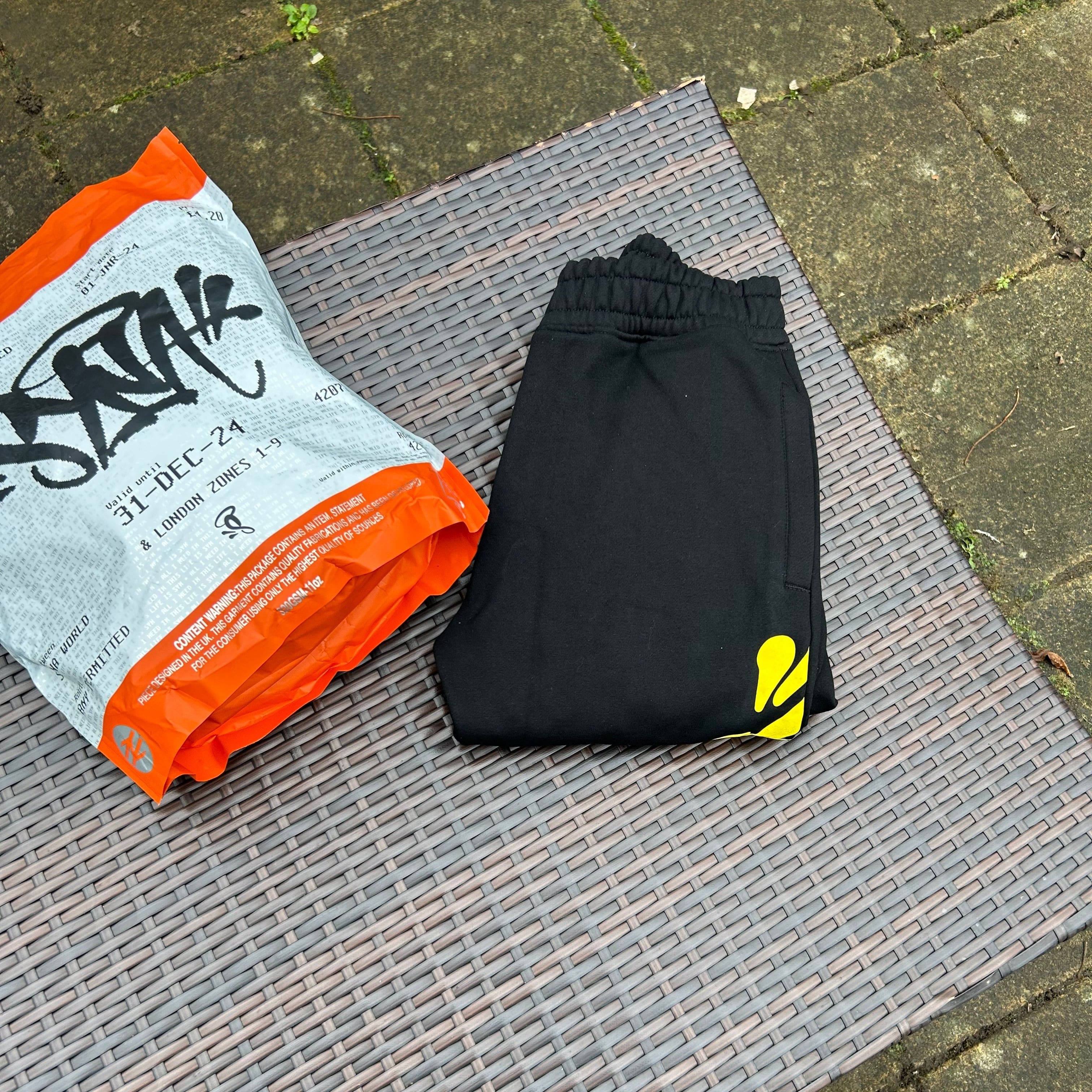 Syna World Black/Yellow "Logo Team" Tracksuit - Image 3