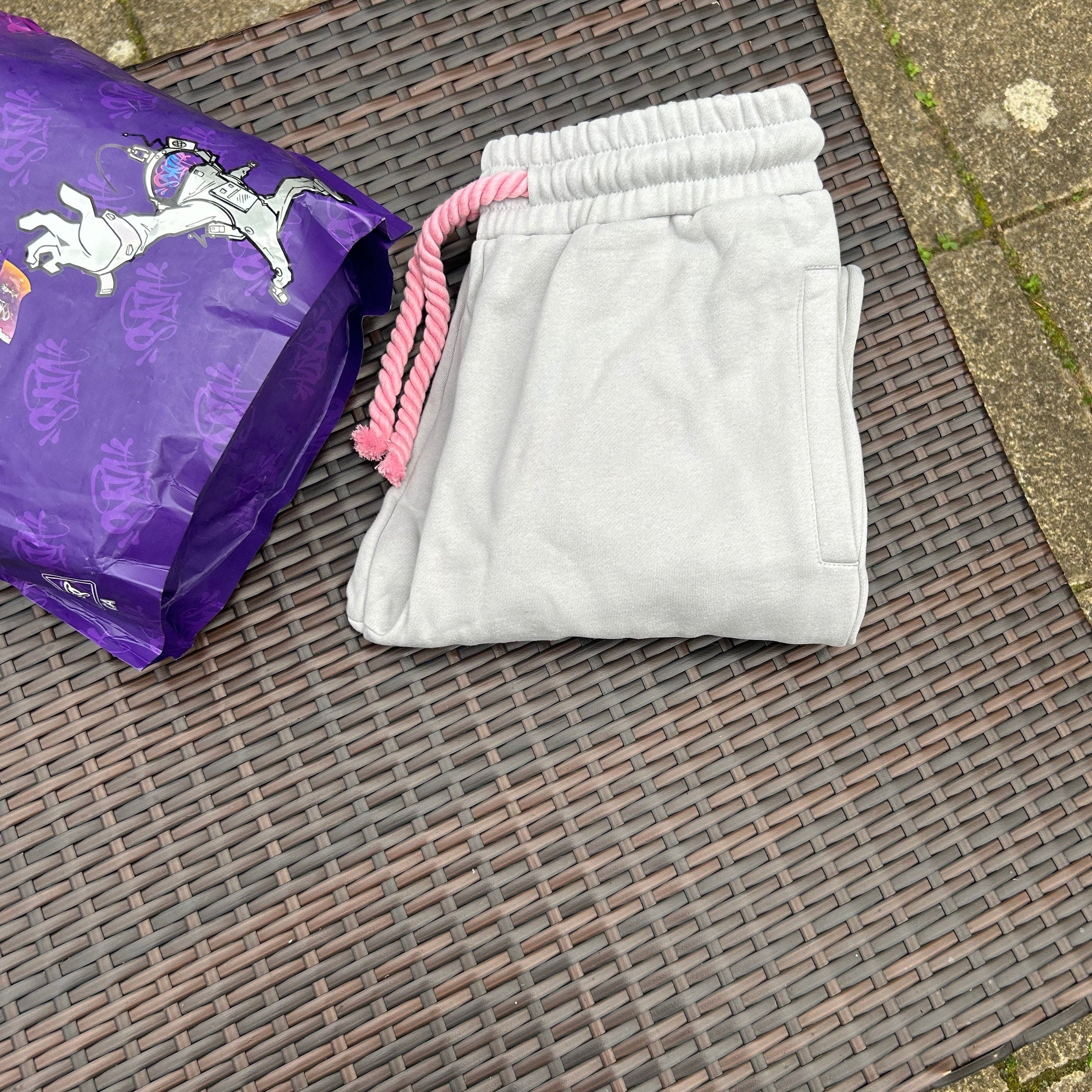Syna World Grey/Pink Tracksuit - Image 3