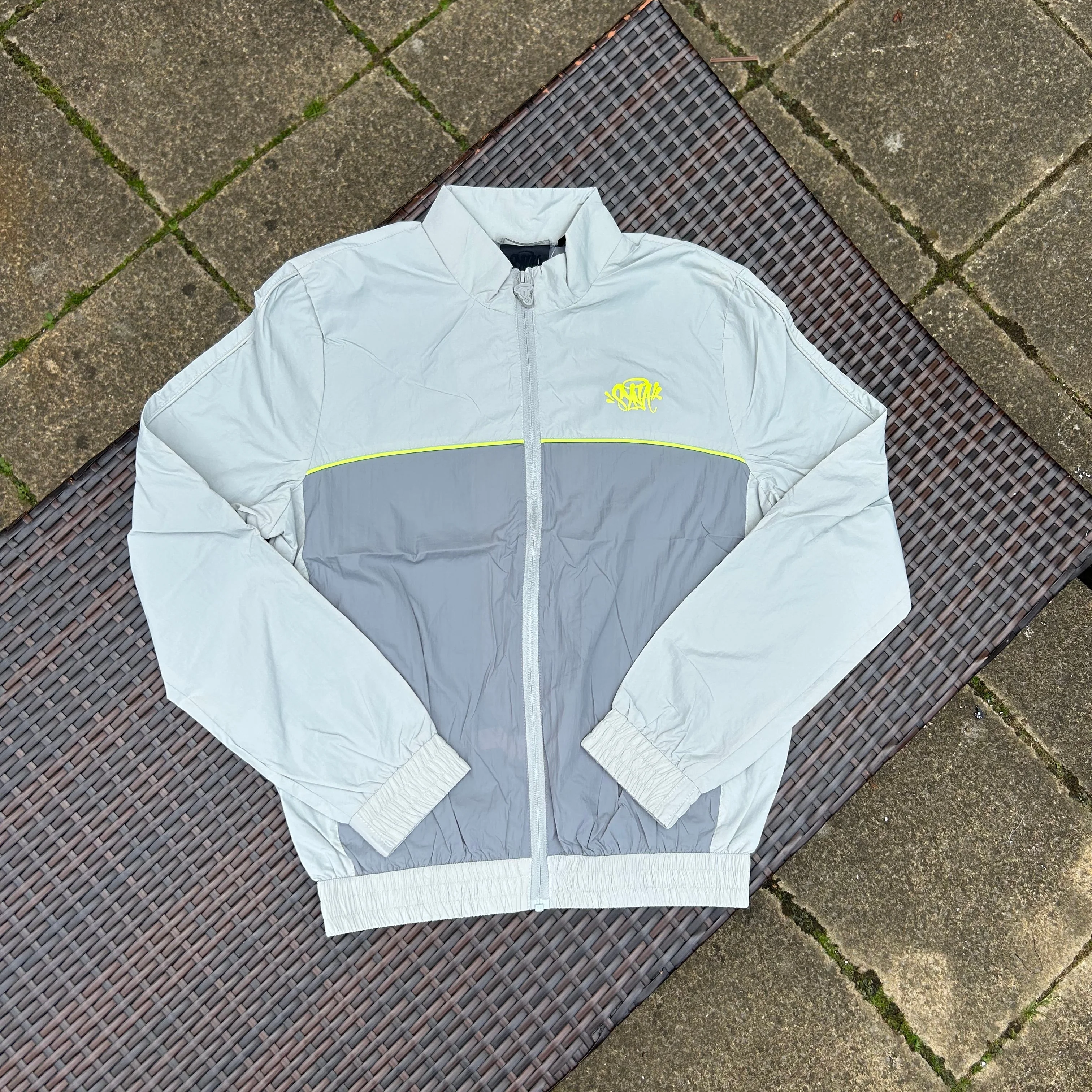 Syna World Light Grey/Volt "Logo Shell" Tracksuit - Image 2