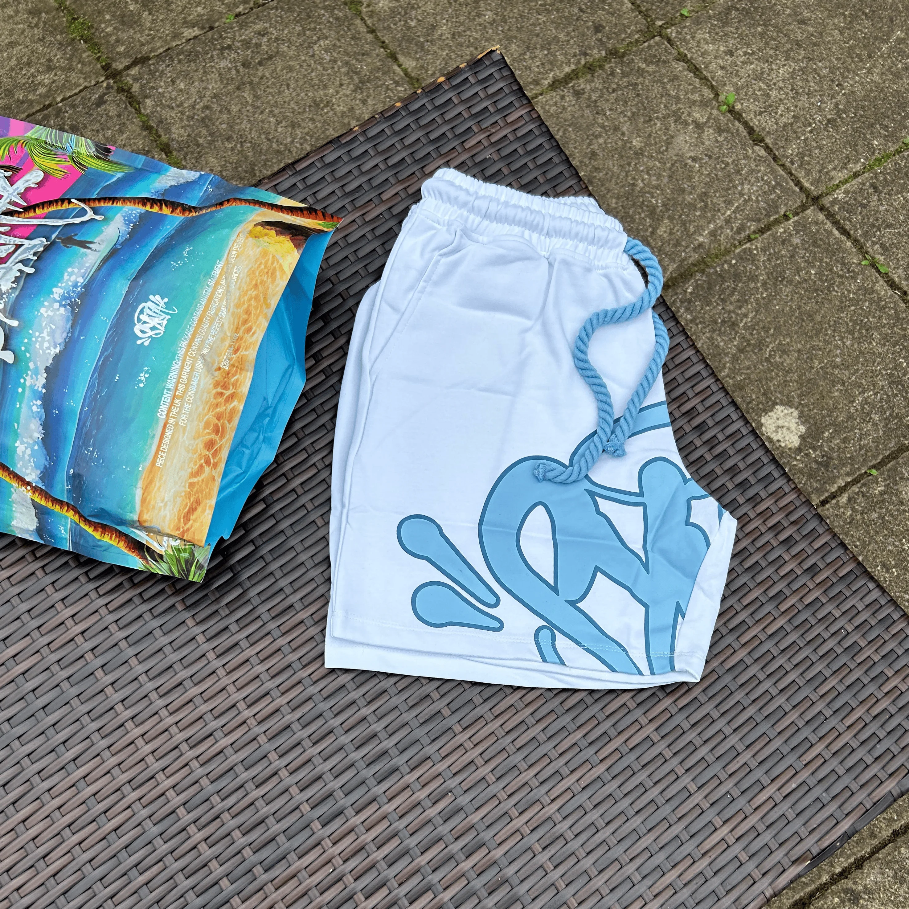 Syna World White/Blue Shorts Set - Image 3
