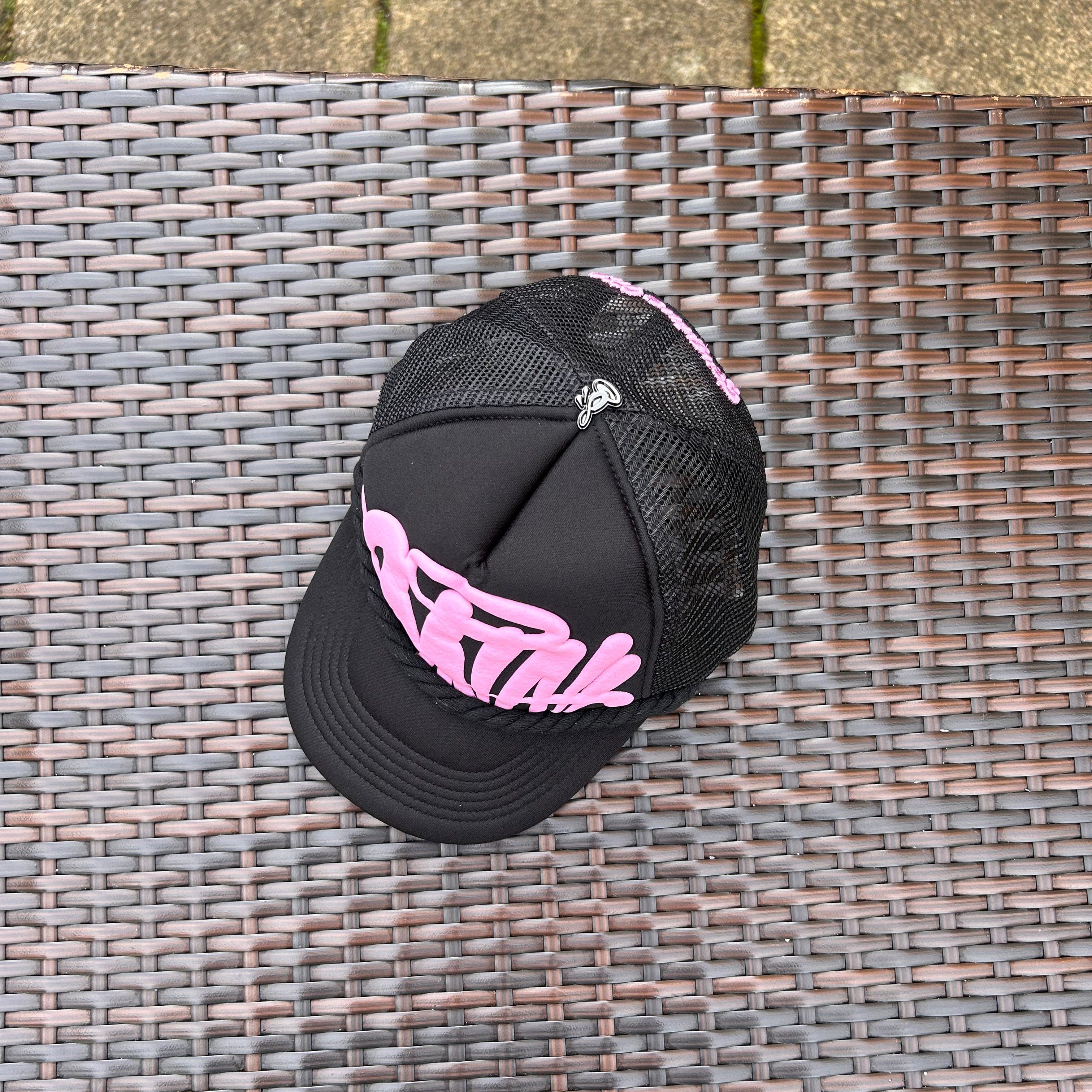 Syna World Black/Pink Rope Trucker Hat - Image 3